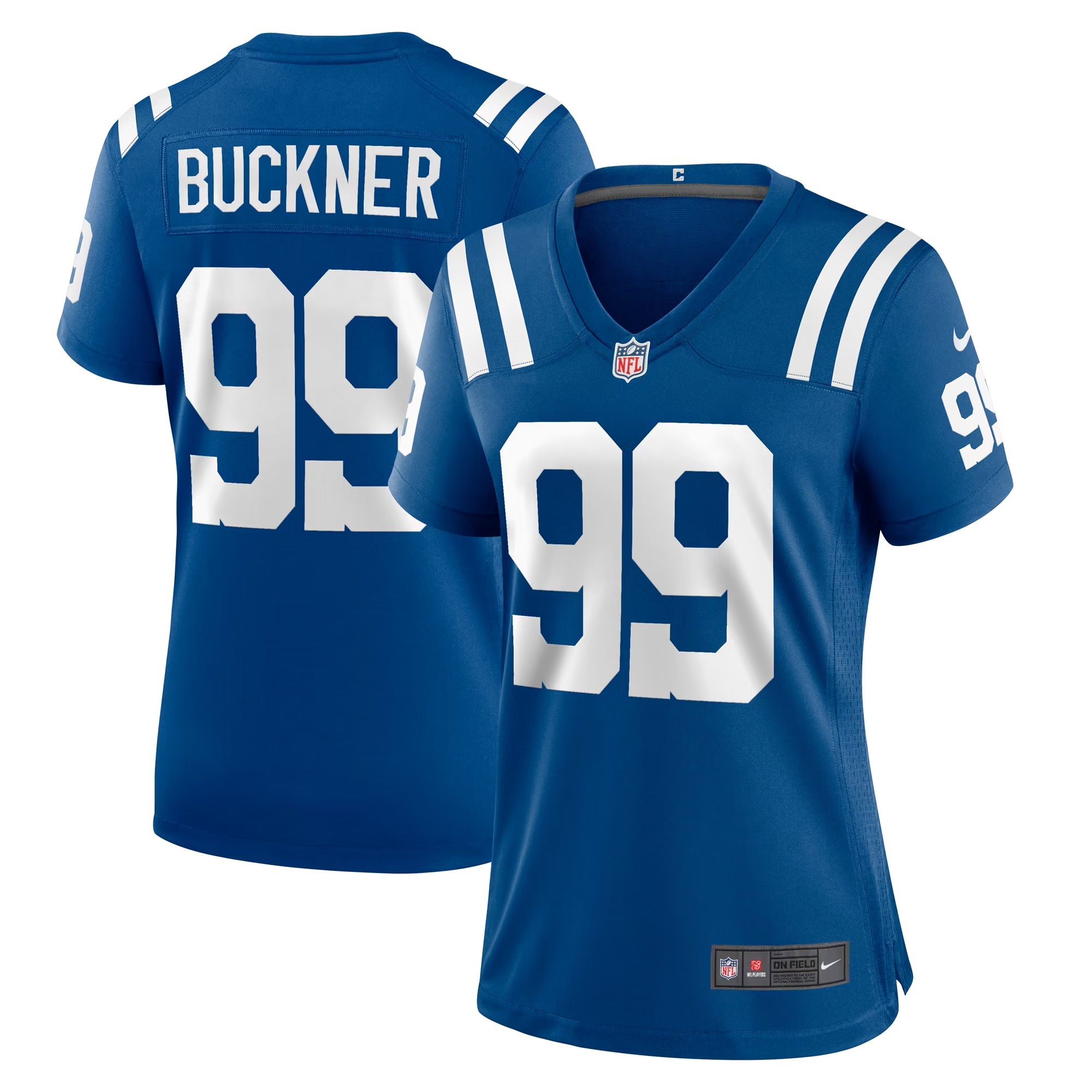 Hunk Wear - DeForest Buckner Indianapolis Colts Nike Women's Game Jersey - Royal