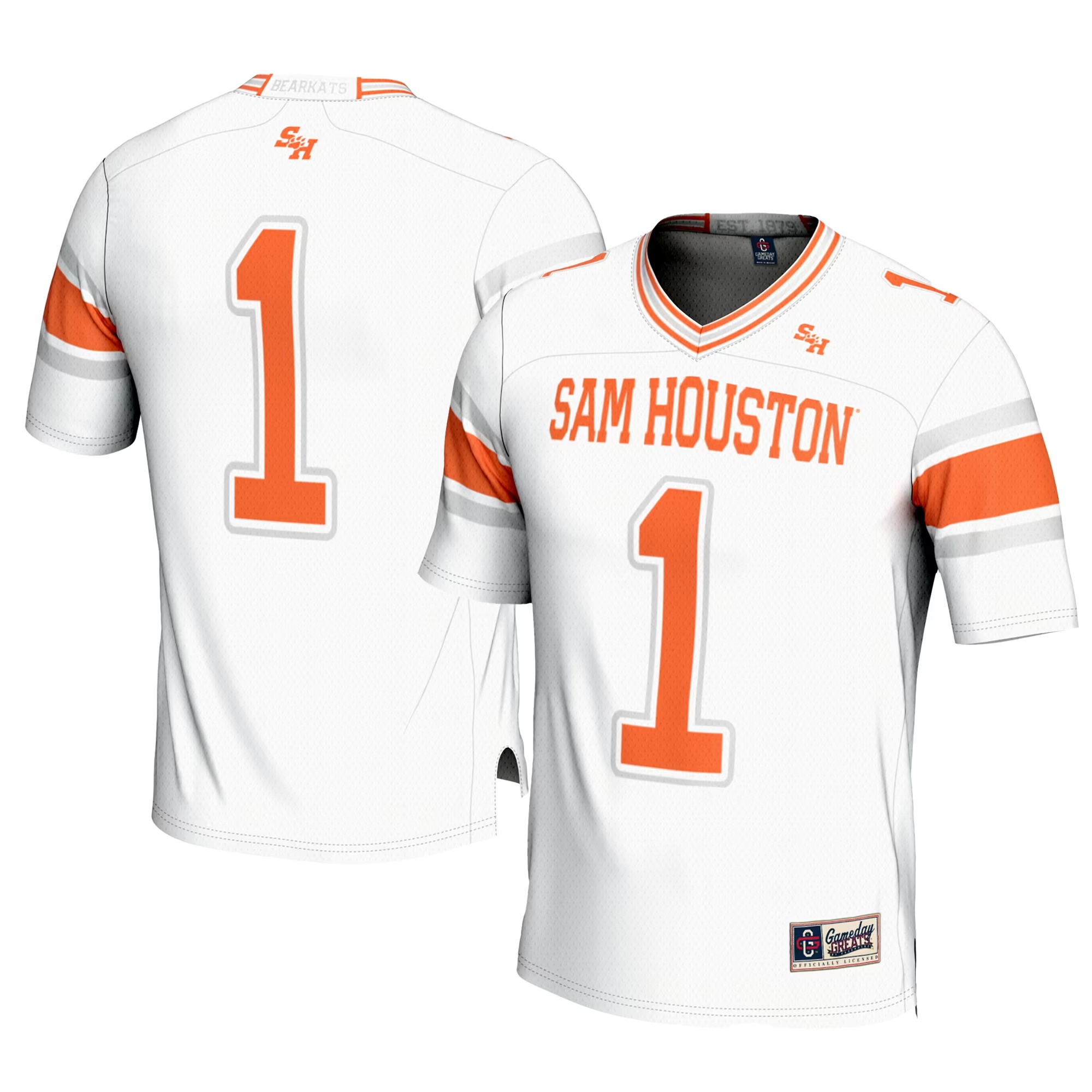 Hunk Wear - #1 Sam Houston State Bearkats GameDay Greats Football Jersey - White