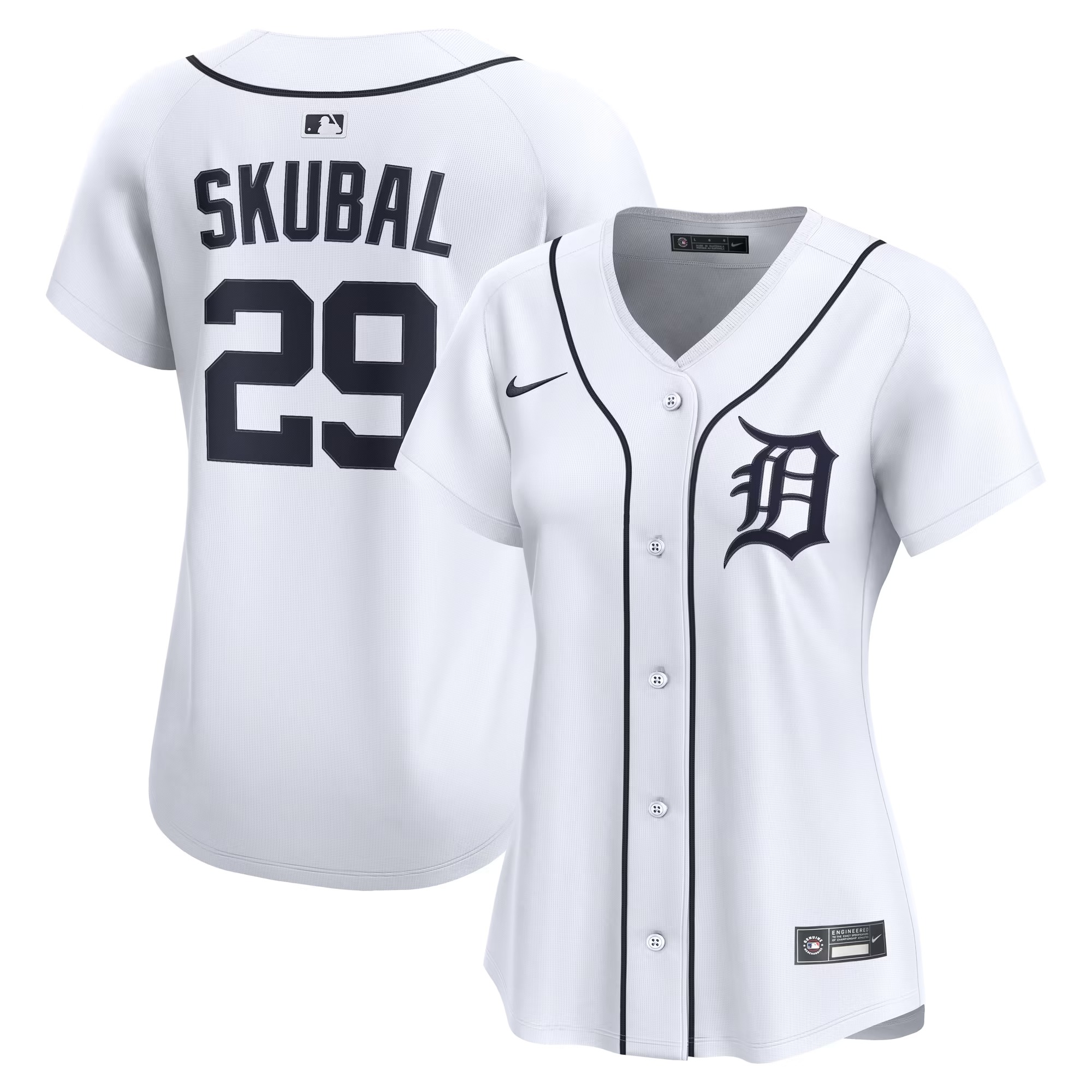 Hunk Wear - Tarik Skubal Detroit Tigers Nike Women's Home Limited Player Jersey - White