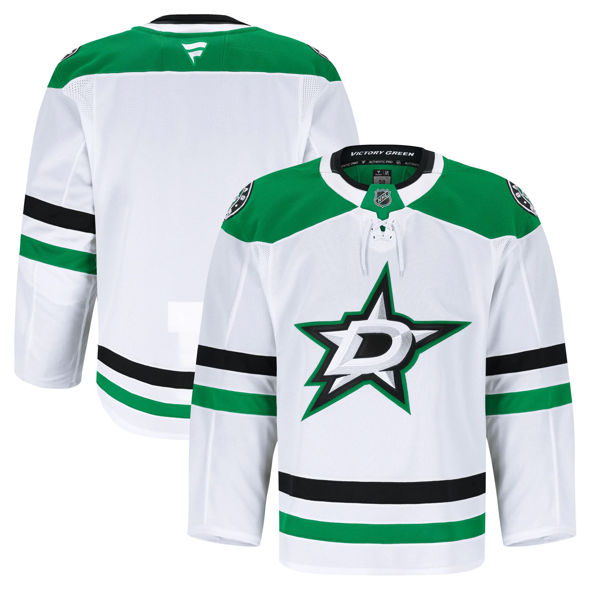 Hunk Wear - Dallas Stars Fanatics Away Authentic Pro Jersey - White