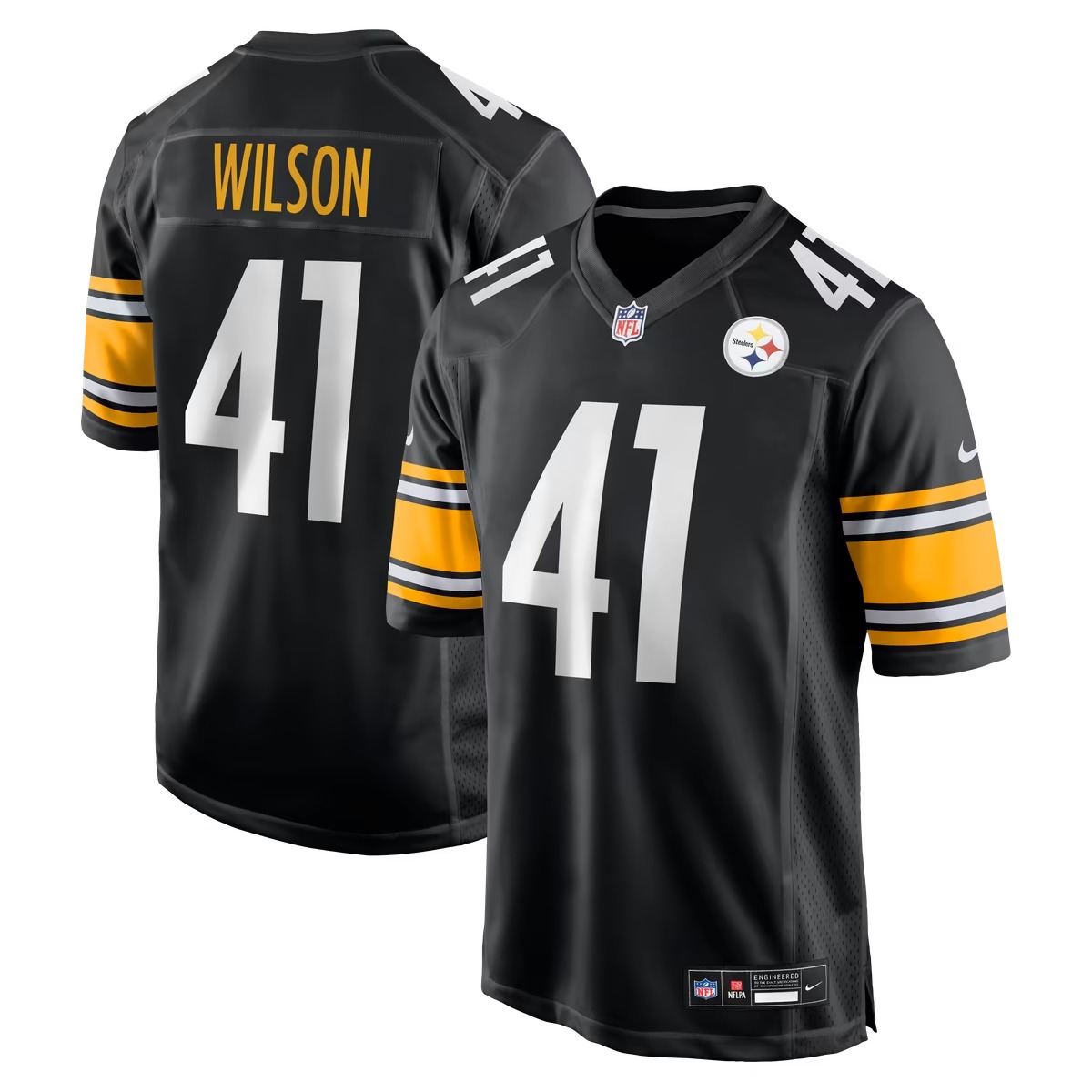 Hunk Wear - Payton Wilson Pittsburgh Steelers Nike Game Jersey - Black