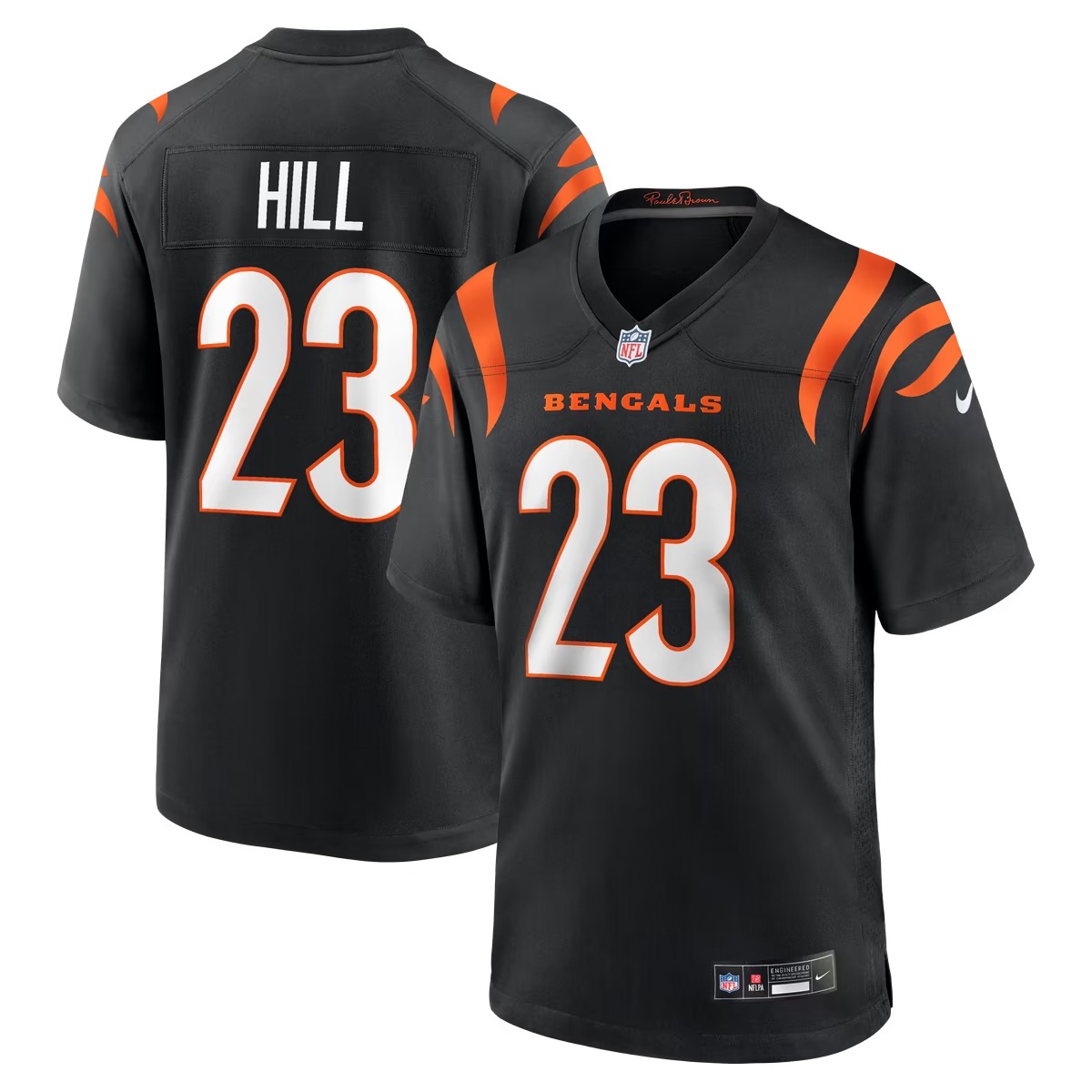Hunk Wear - Daxton Hill Cincinnati Bengals Nike Player Game Jersey - Black