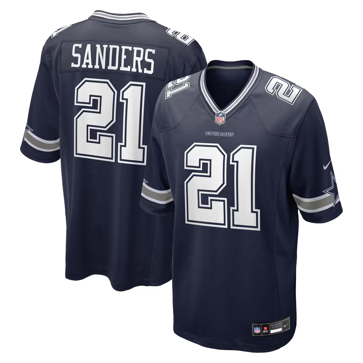 Hunk Wear - Deion Sanders Dallas Cowboys Nike Team Retired Player Game Jersey - Navy