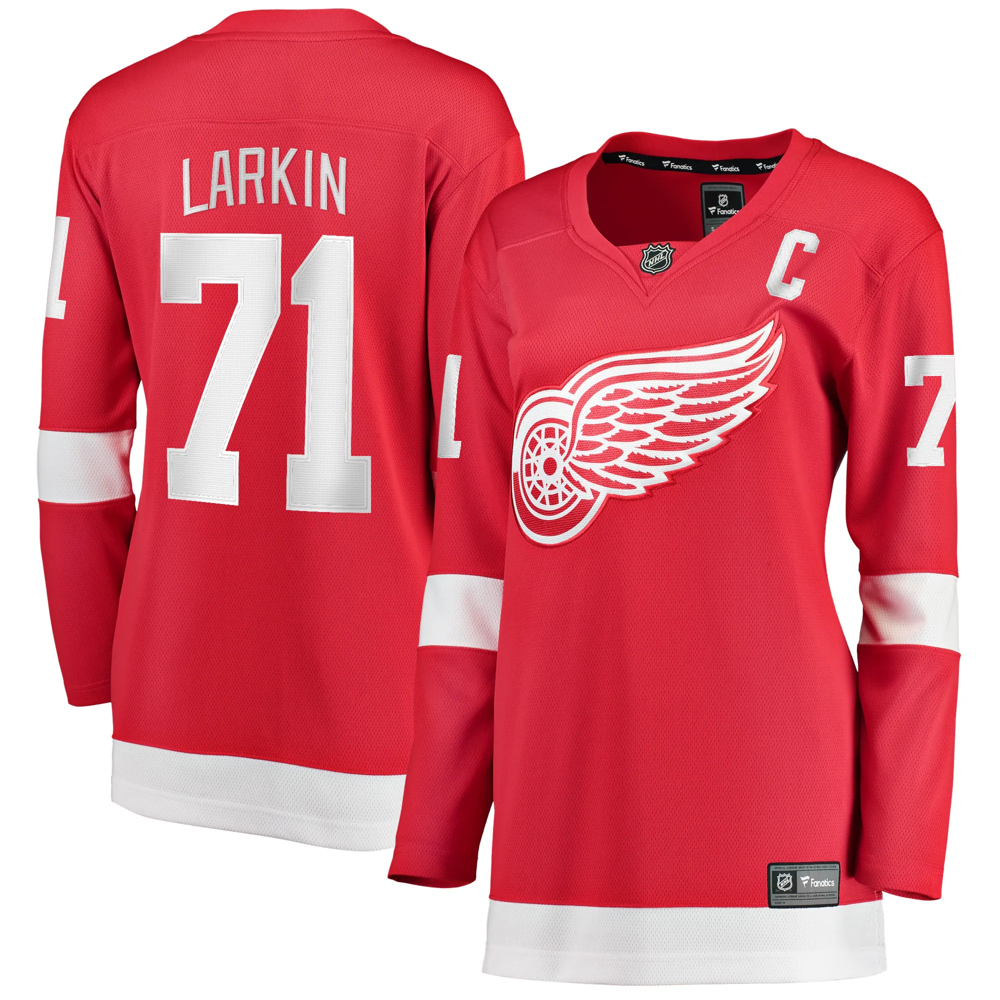 Hunk Wear - Dylan Larkin Detroit Red Wings Fanatics Women's Home Breakaway Player Jersey - Red
