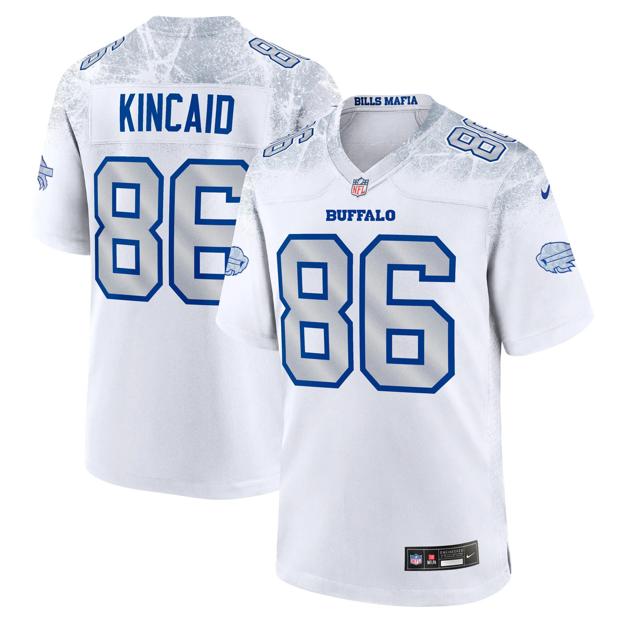 Hunk Wear - Dalton Kincaid Buffalo Bills Nike Rivalries Collection Game Jersey - White