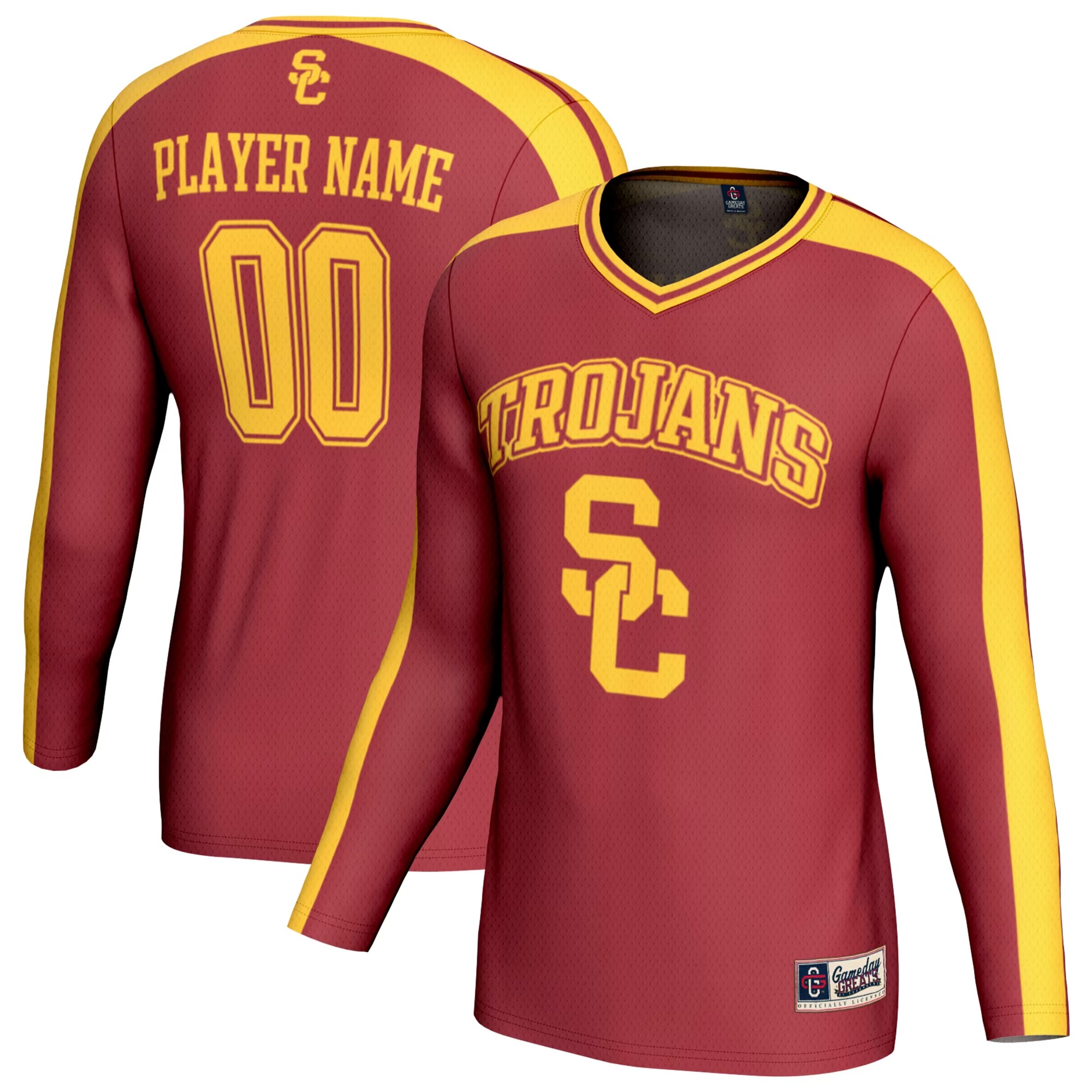 Hunk Wear - USC Trojans GameDay Greats Youth NIL Pick-A-Player Collegiate Women's Volleyball Lightweight Fashion Jersey - Cardinal