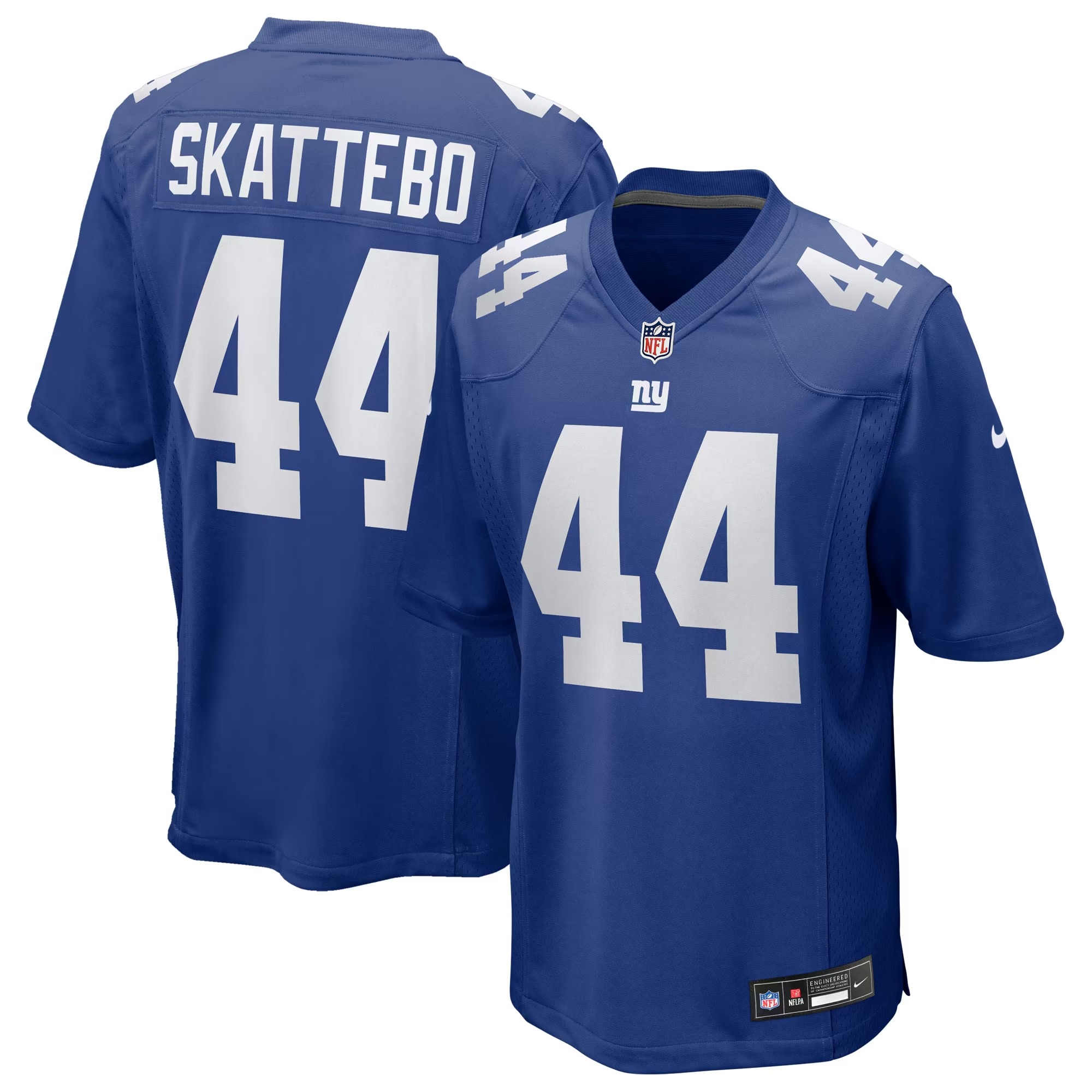 Hunk Wear - Cam Skattebo New York Giants Nike Game Jersey - Royal