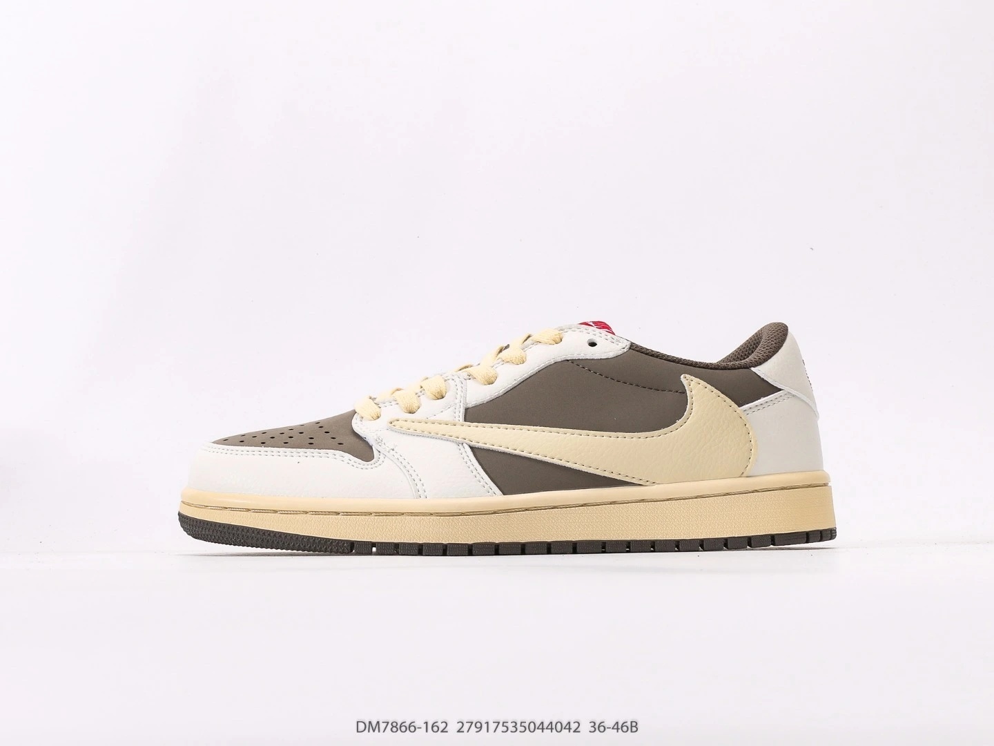 Nike Sneakers Brown Beige Suede Swoosh DM7866-162