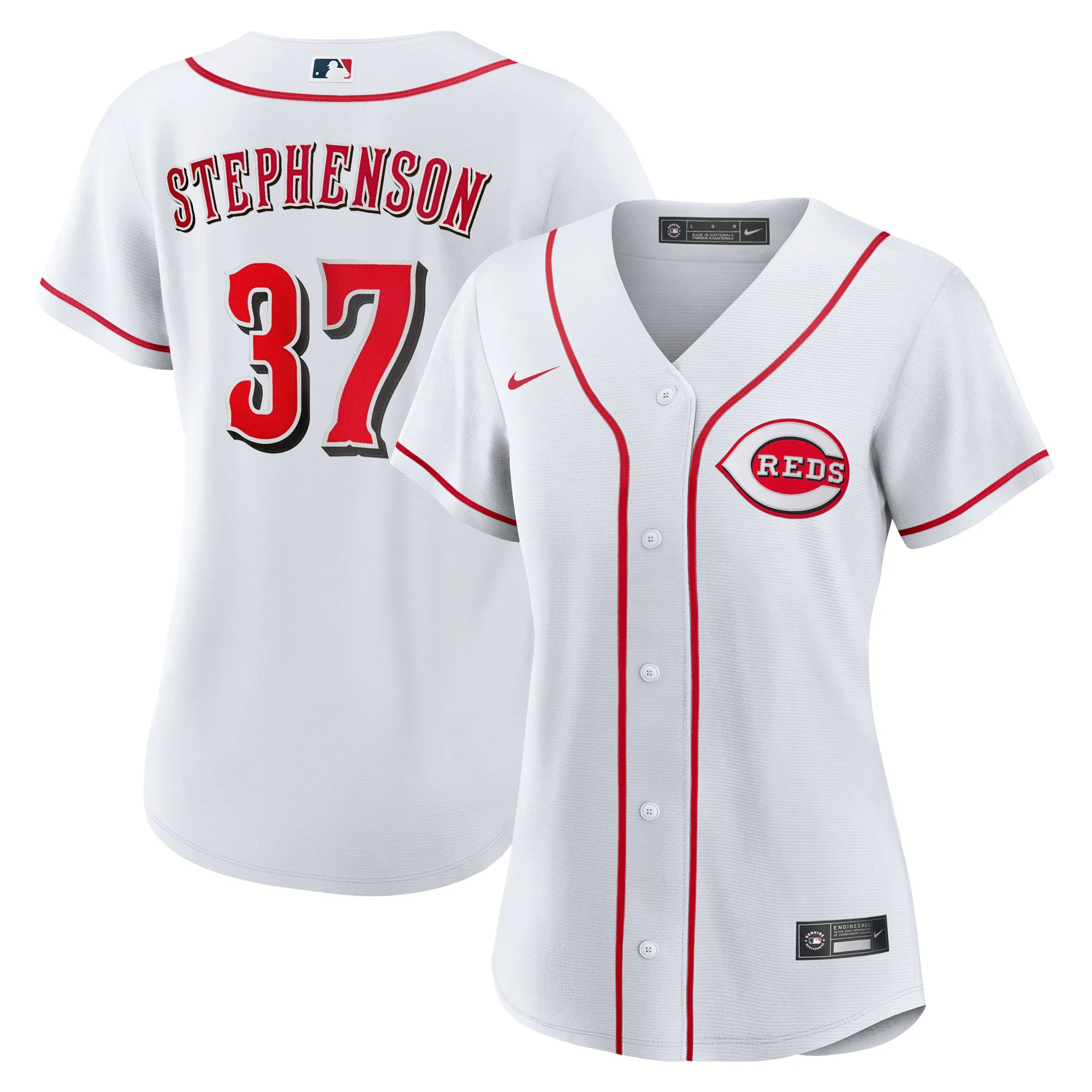 Hunk Wear - Tyler Stephenson Cincinnati Reds Nike Women's Home Replica Jersey - White