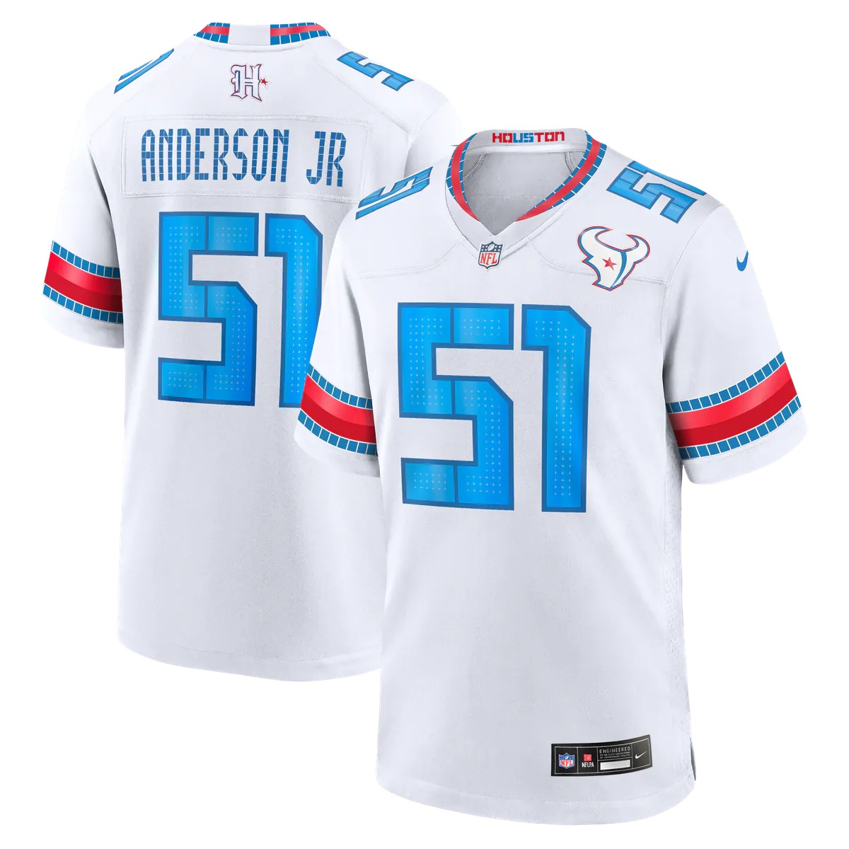 Hunk Wear - Will Anderson Jr. Houston Texans Nike 2026 Rivalries Collection Game Jersey - White