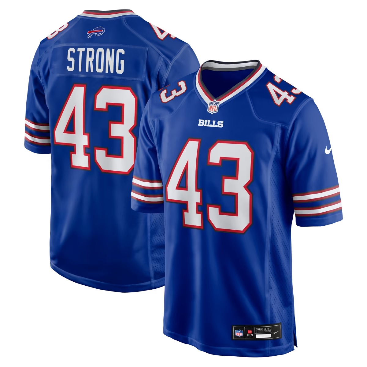 Hunk Wear - Dorian Strong Buffalo Bills Nike Team Game Jersey - Royal