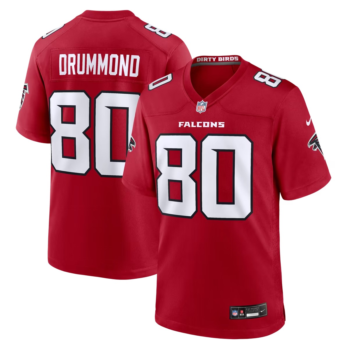 Hunk Wear - Dylan Drummond Atlanta Falcons Nike Team Game Jersey - Red