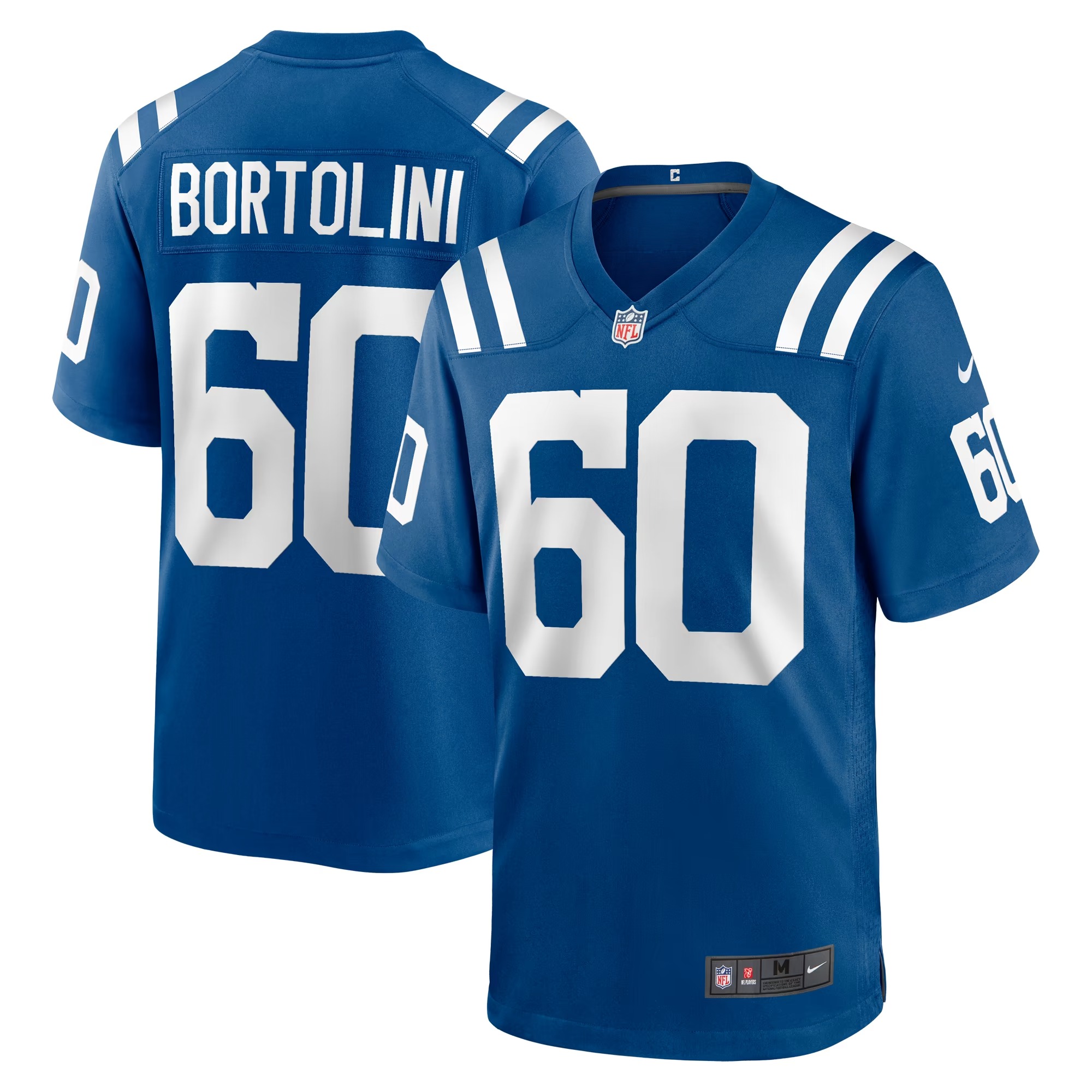 Hunk Wear - Tanor Bortolini Indianapolis Colts Nike Game Jersey - Royal