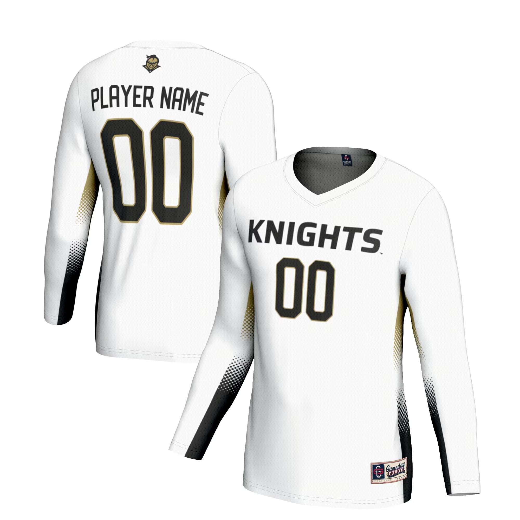 Hunk Wear - UCF Knights GameDay Greats Unisex NIL Lightweight Volleyball Jersey - White