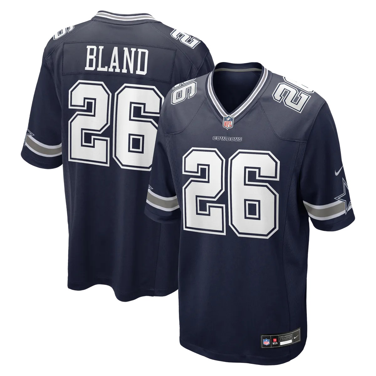 Hunk Wear - DaRon Bland Dallas Cowboys Nike Game Jersey - Navy