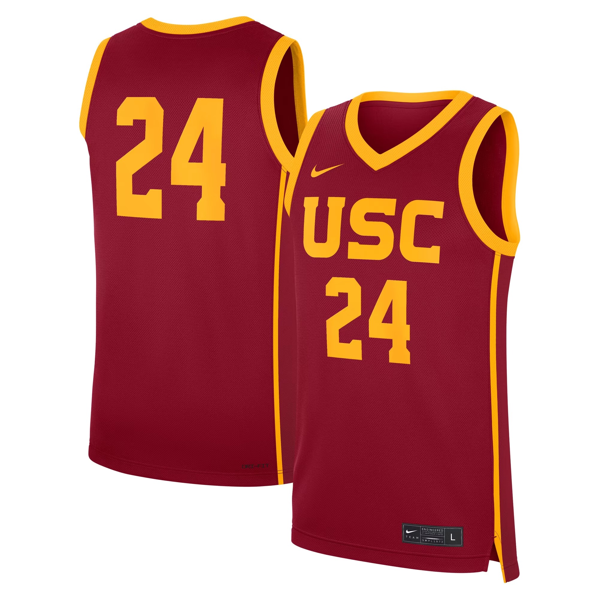 Hunk Wear - #24 USC Trojans Nike Road Replica Jersey - Cardinal