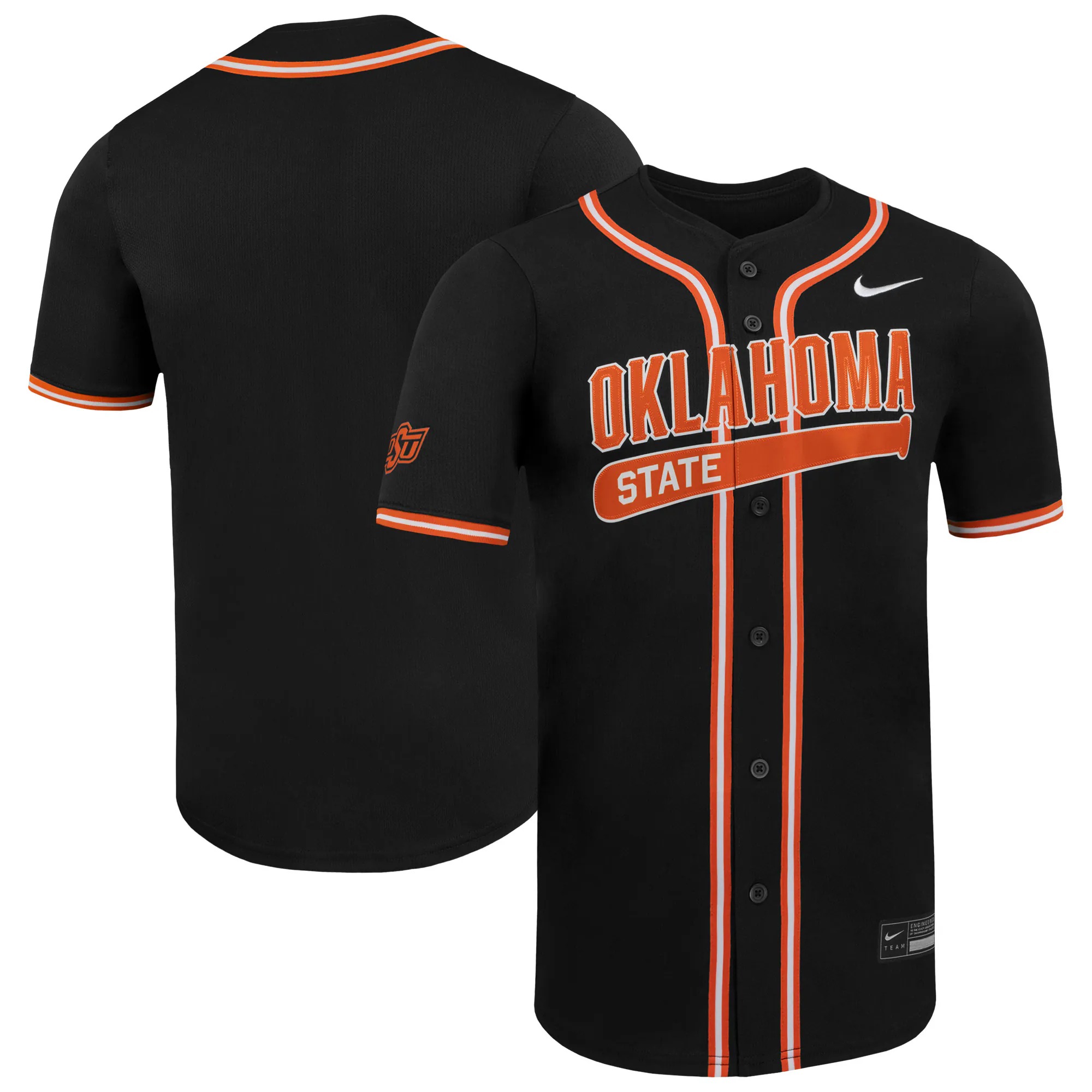 Hunk Wear - Oklahoma State Cowboys Nike Limited Baseball Jersey - Black