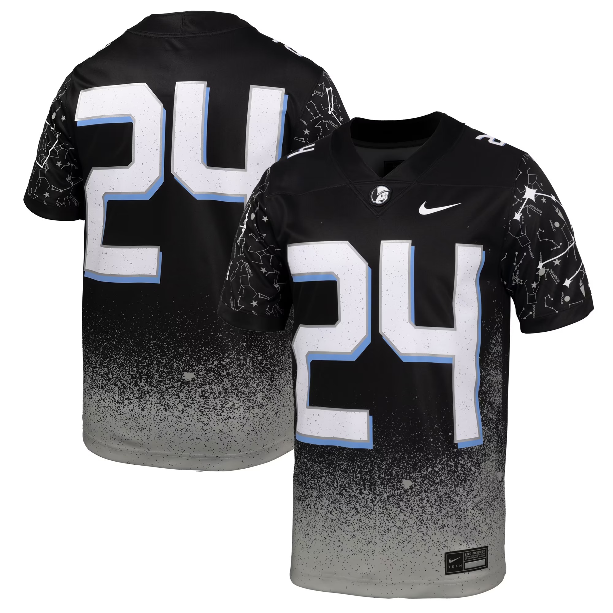 Hunk Wear - #24 UCF Knights Nike 2024 Space Game Alternate Game Jersey - Black