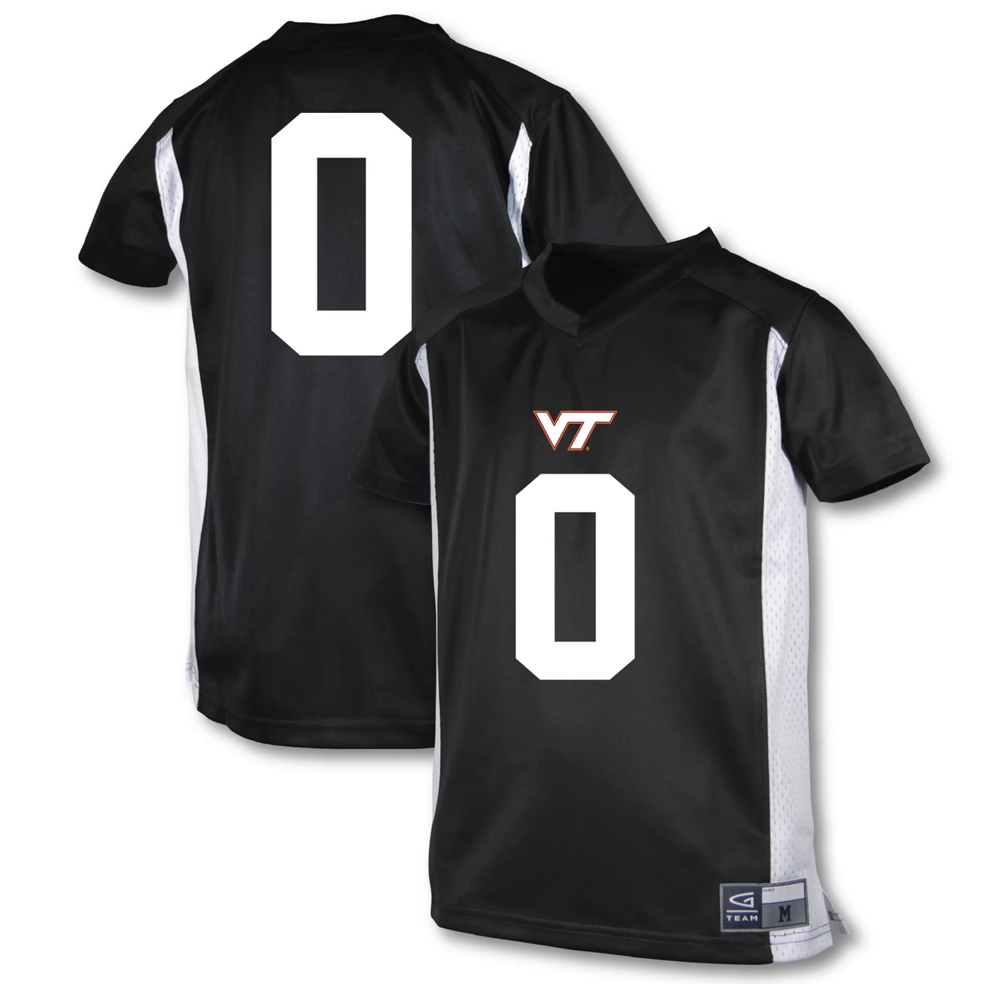 Hunk Wear - #0 Virginia Tech Hokies Garb Youth Football Jersey - Black