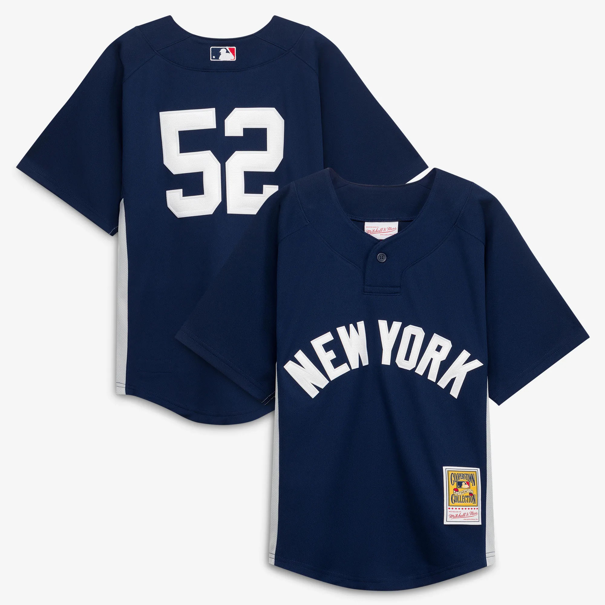 Hunk Wear - Mitchell & Ness CC Sabathia New York Yankees Youth Navy Mesh Batting Practice Jersey