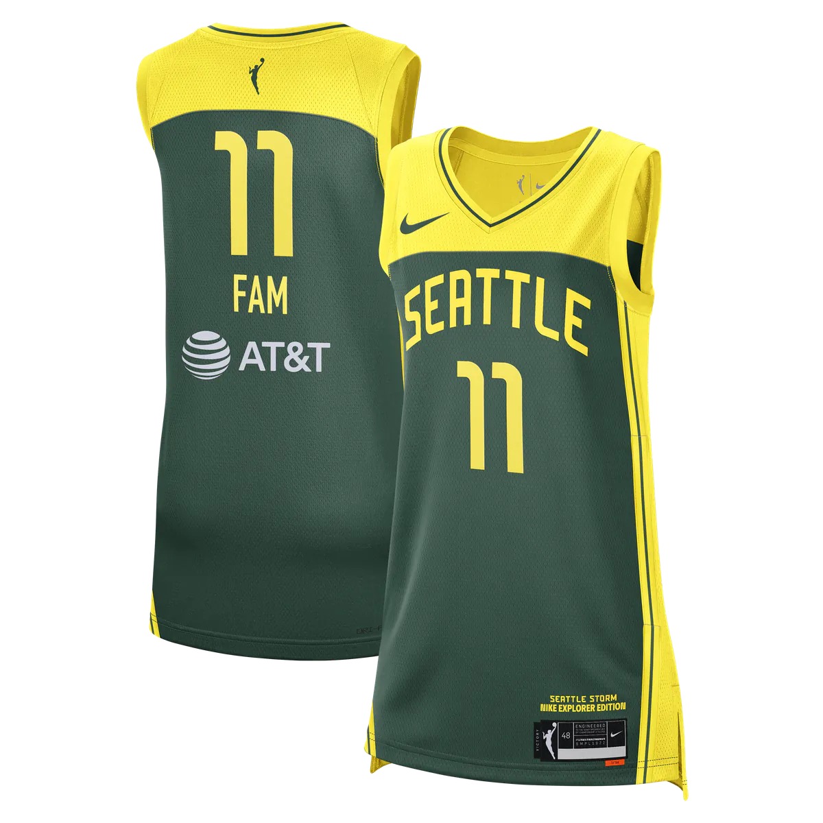 Hunk Wear - Awa Fam Seattle Storm Nike Unisex 2026 WNBA Draft Pick Explorer Edition Victory Jersey - Green