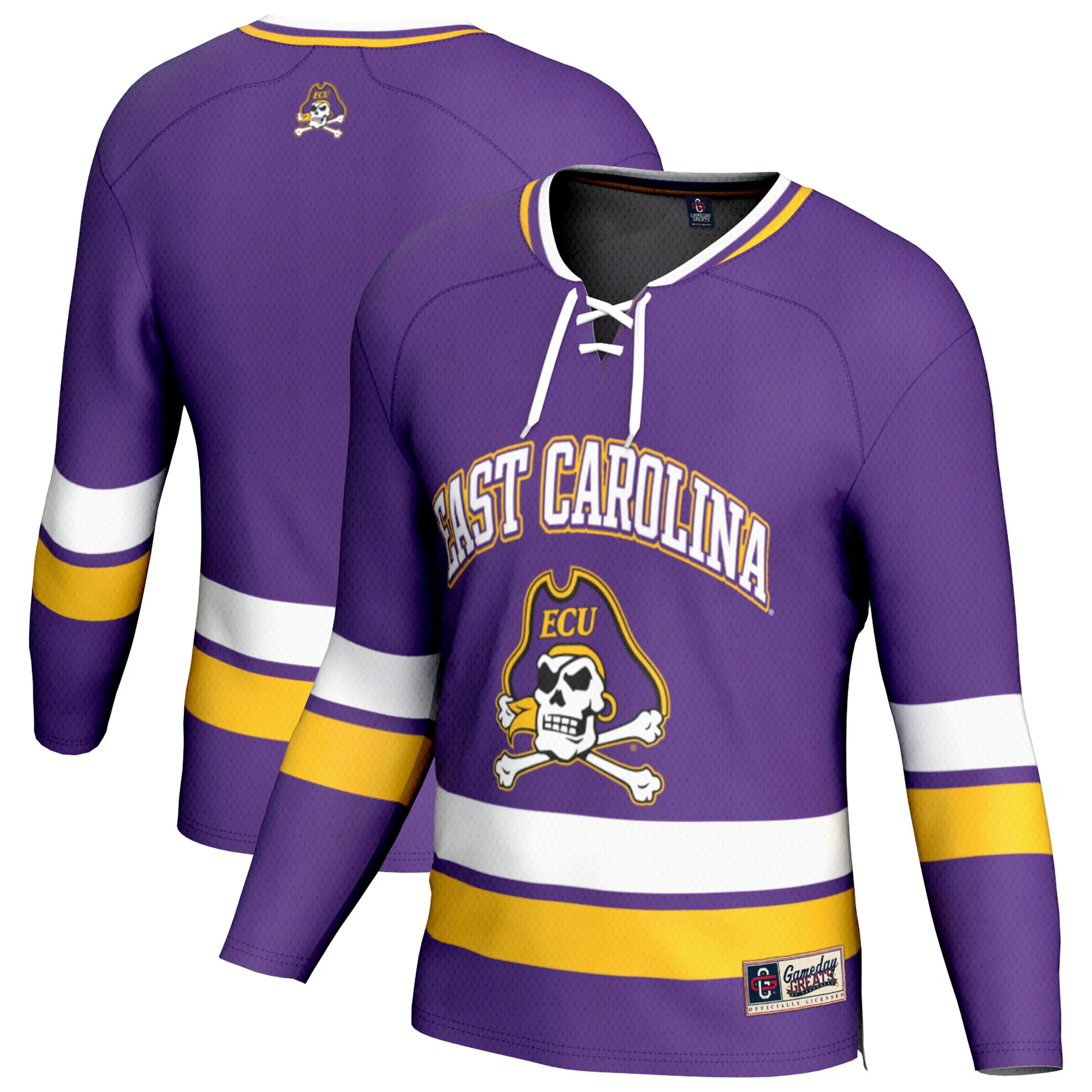 Hunk Wear - ECU Pirates GameDay Greats Unisex Spirit Hockey Jersey - Purple
