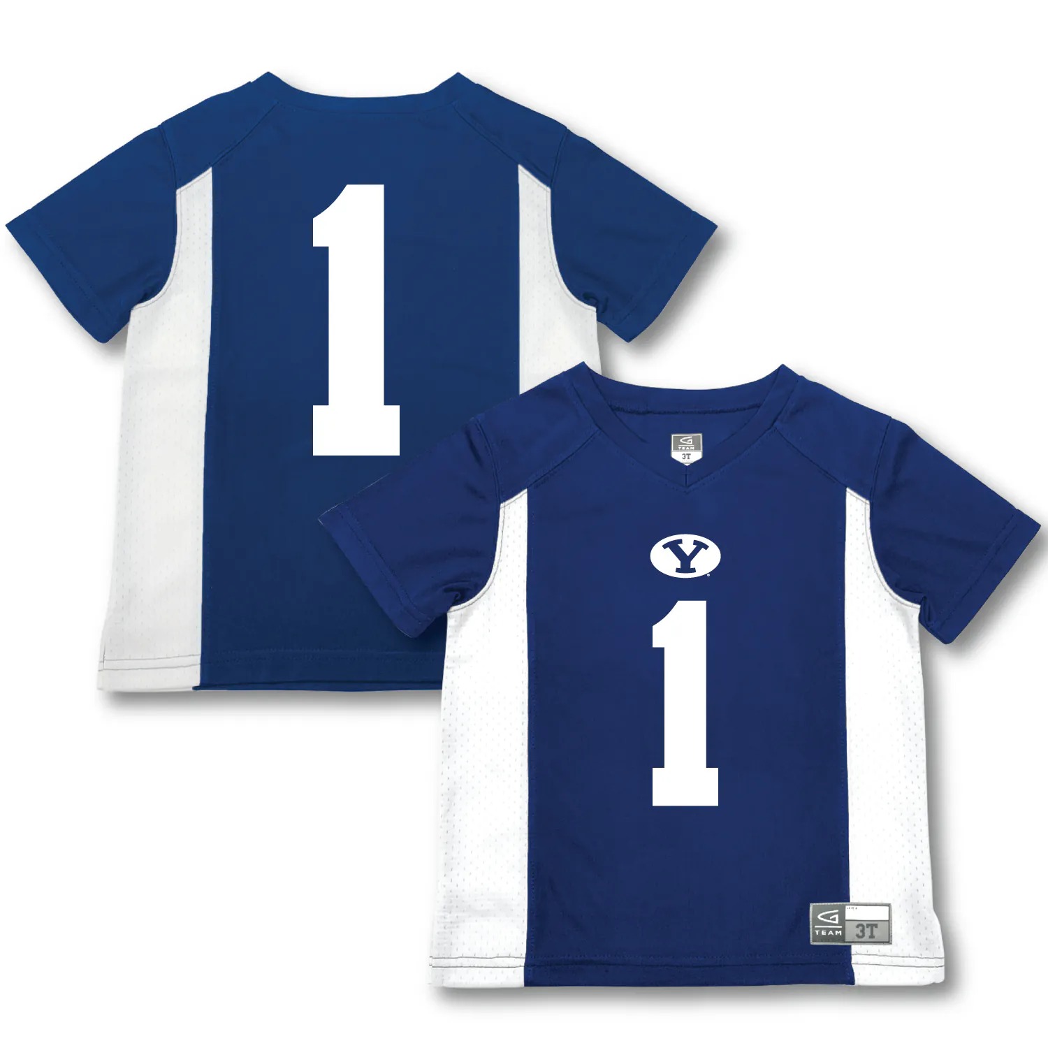 Hunk Wear - #1 BYU Cougars Garb Toddler Football Jersey - Royal