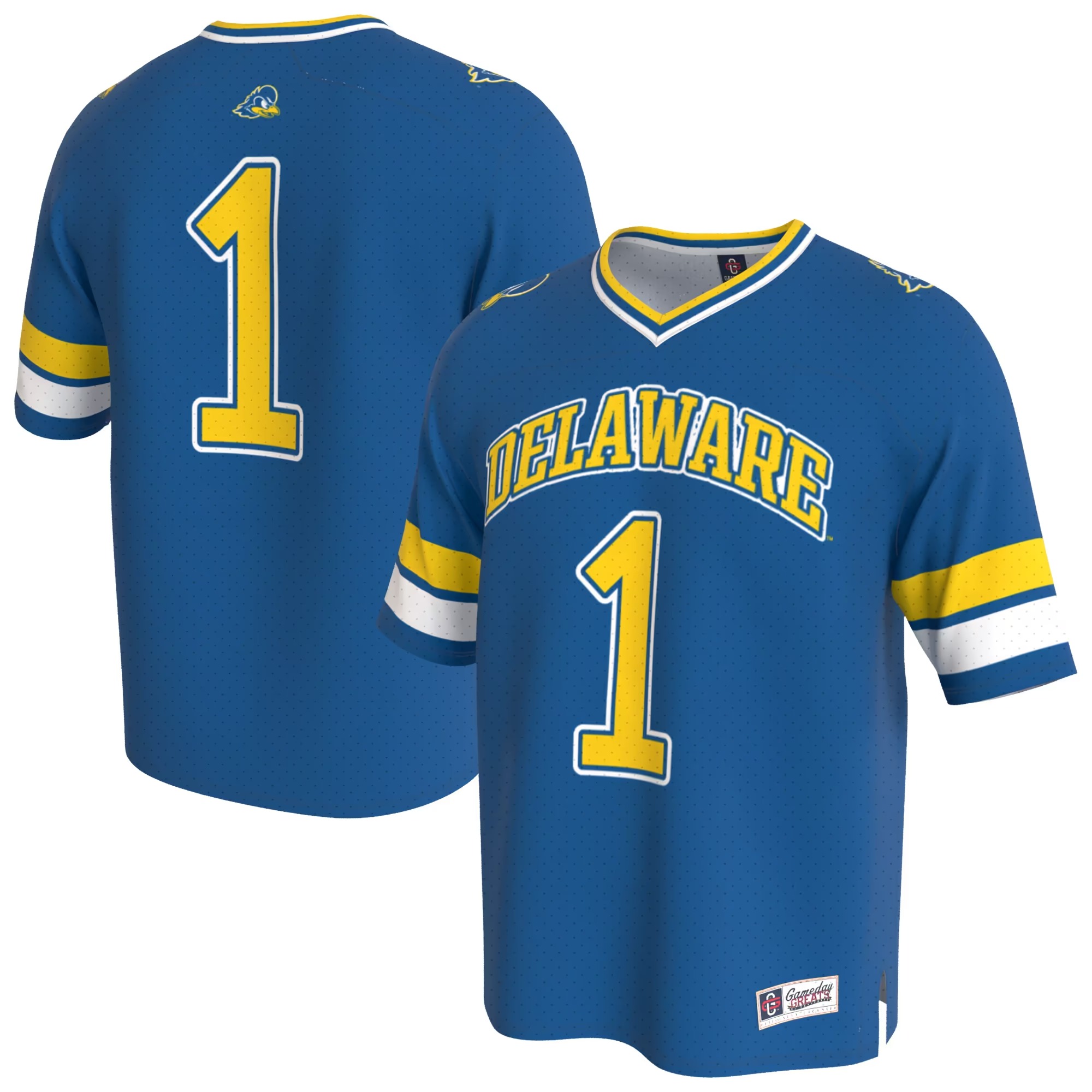 Hunk Wear - Delaware Fightin' Blue Hens GameDay Greats Youth Lightweight Collegiate Football Fashion Jersey - Royal