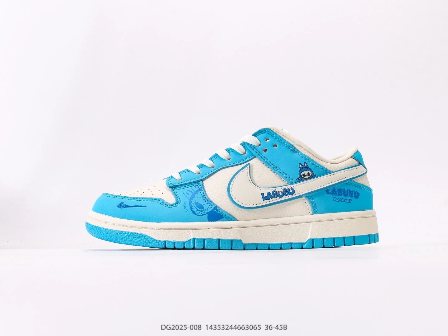 Nike Dunk Low White Blue Leather Sneakers DG2025-008