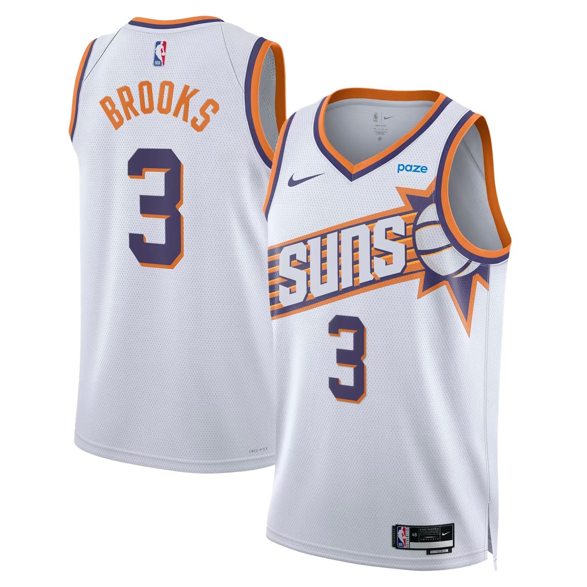Hunk Wear - Dillon Brooks Phoenix Suns Nike Unisex Swingman Jersey - Association Edition - White