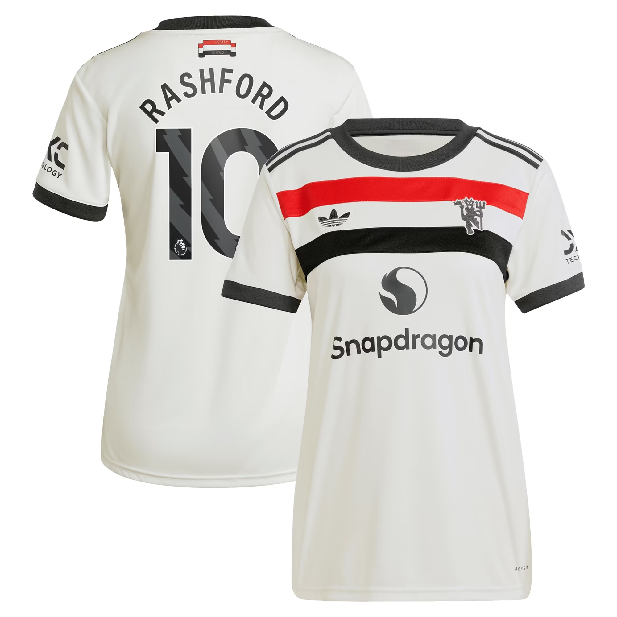 Hunk Wear - Marcus Rashford Manchester United adidas Originals Women's 2024_25 Third Replica Jersey - Cream