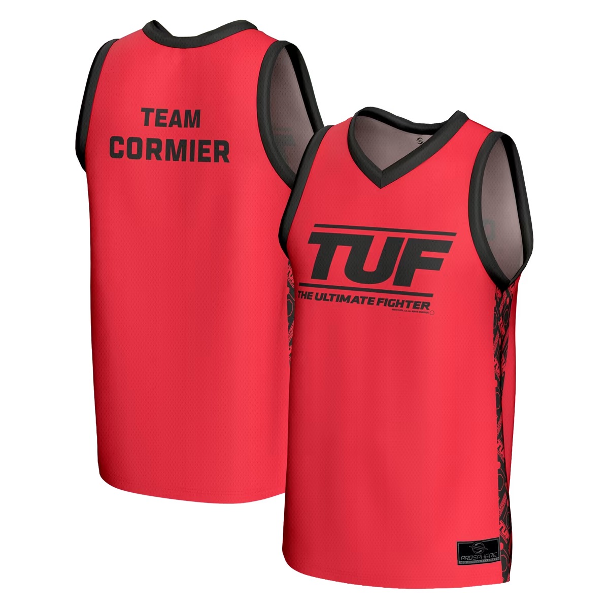 Hunk Wear - Daniel Cormier UFC ProSphere Unisex The Ultimate Fighter Basketball Jersey - Red