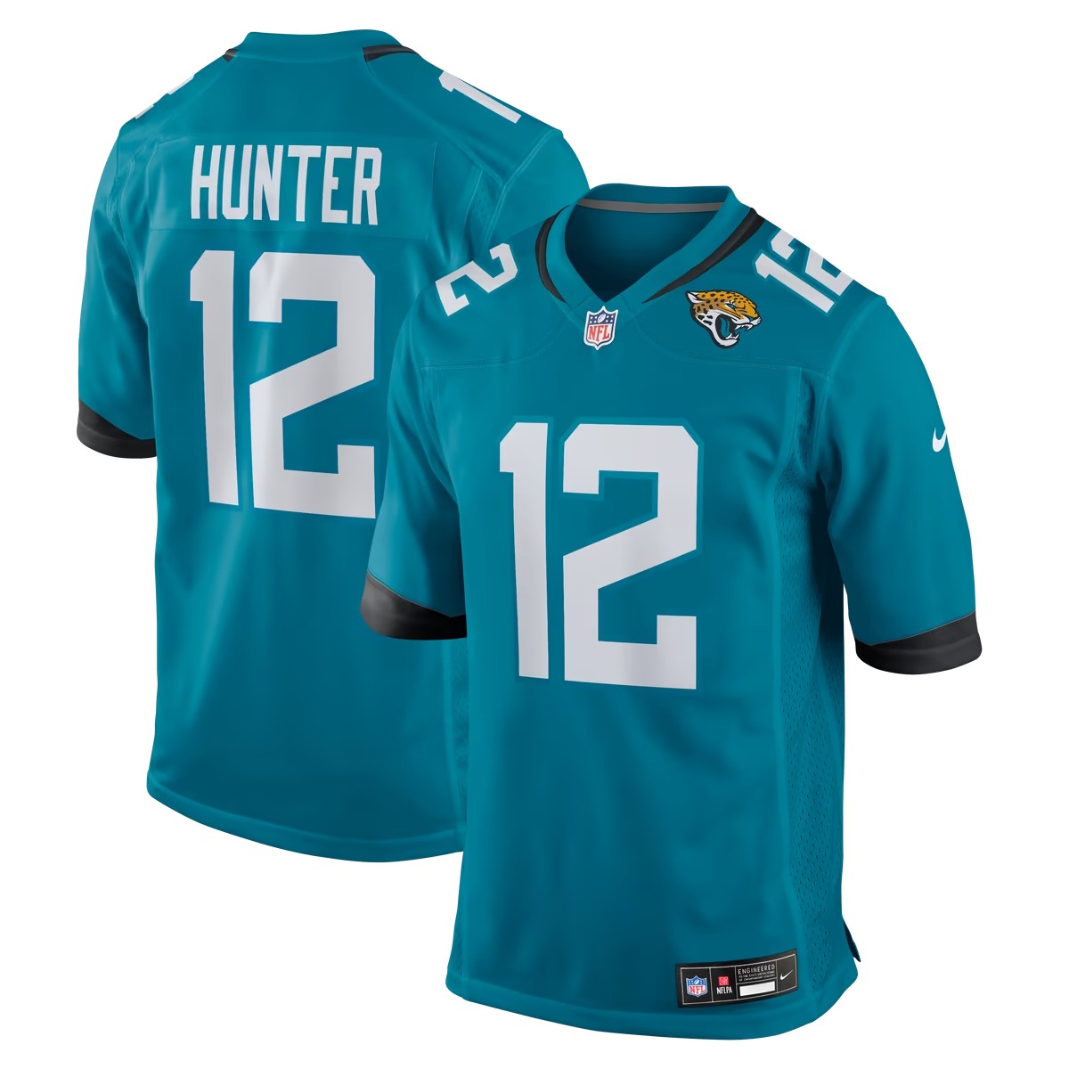 Hunk Wear - Travis Hunter Jacksonville Jaguars Nike Team Game Jersey - Teal