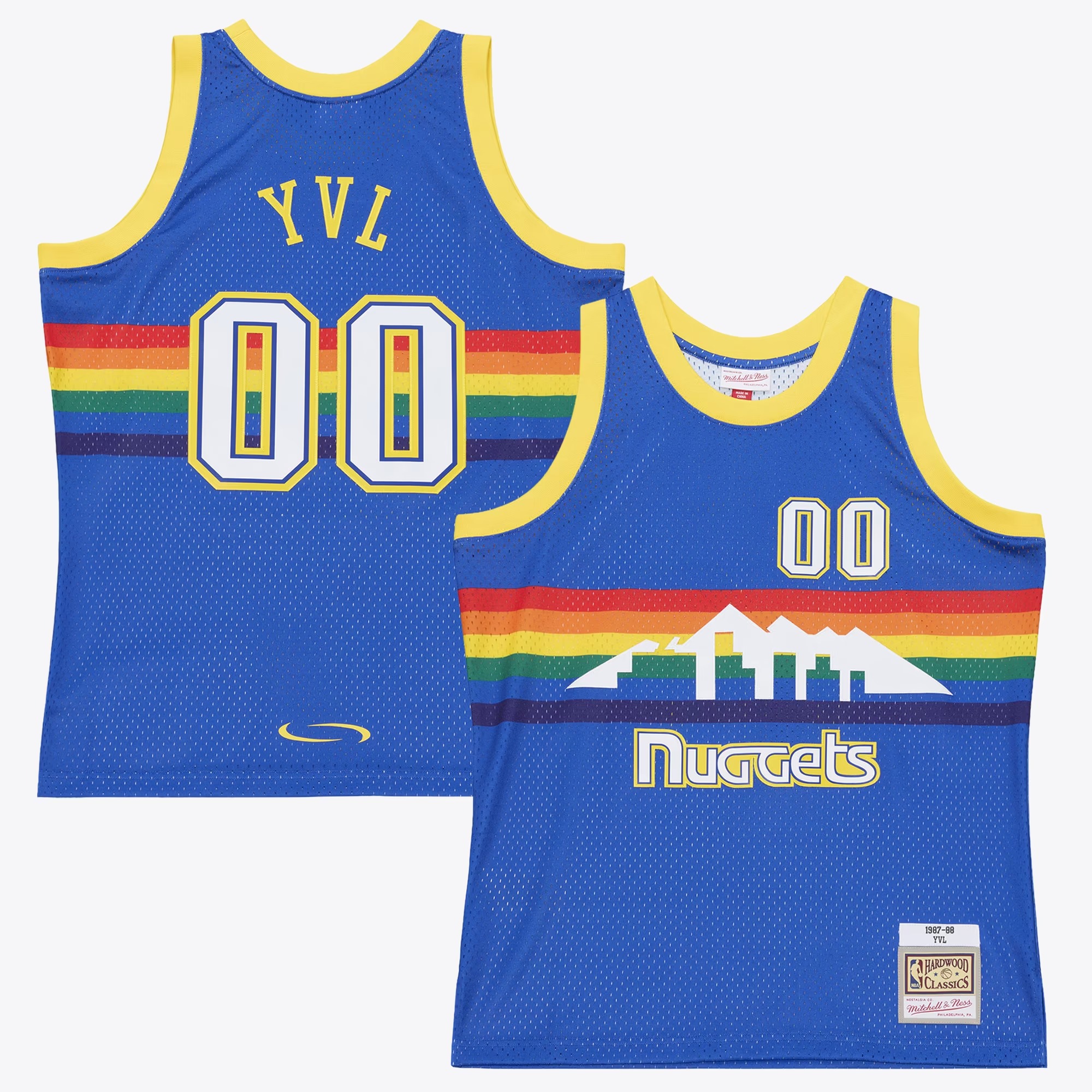 Hunk Wear - Denver Nuggets Mitchell & Ness x Playboi Carti 1987-88 Swingman Jersey - Royal