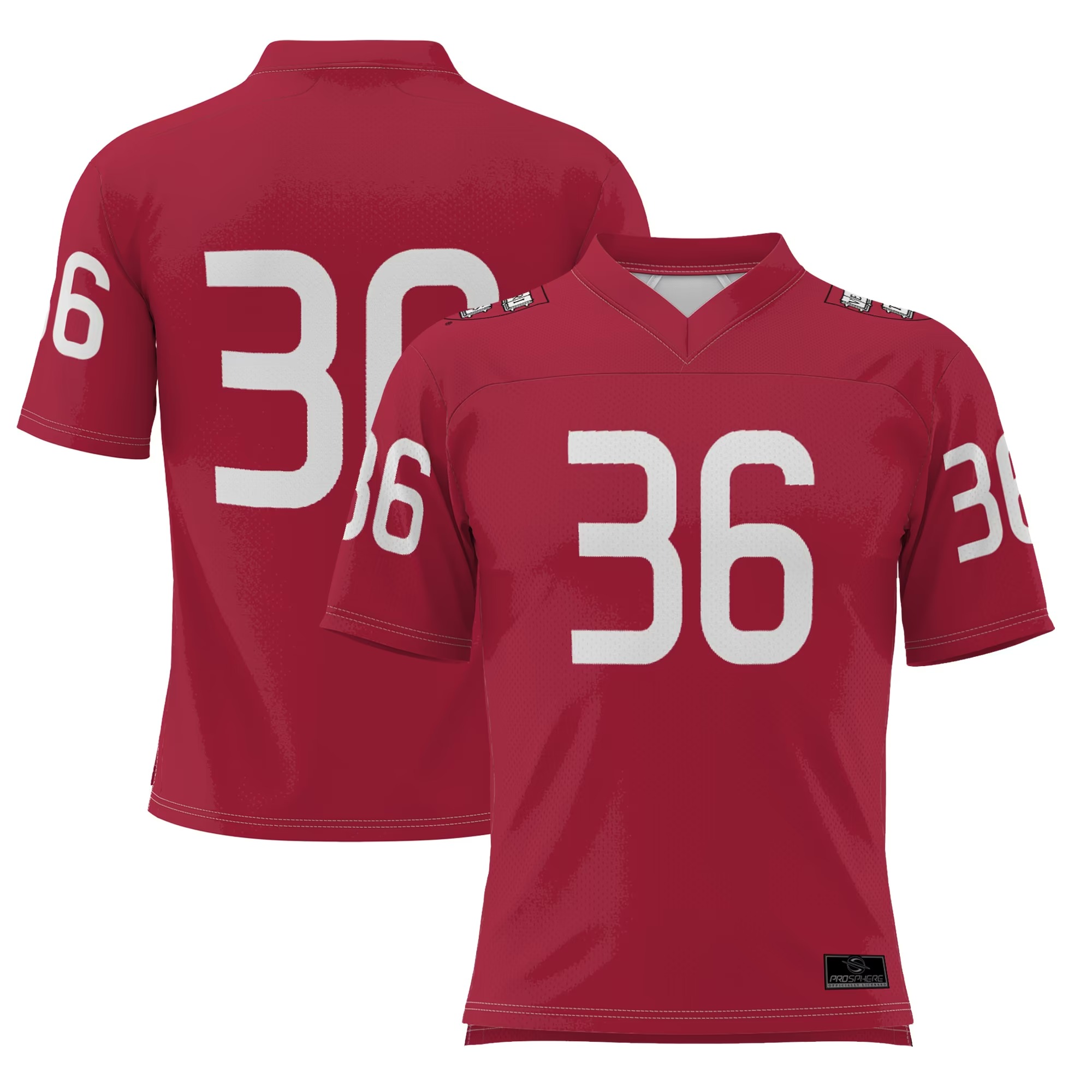 Hunk Wear - #36 Harvard Crimson GameDay Greats Football Jersey - Crimson