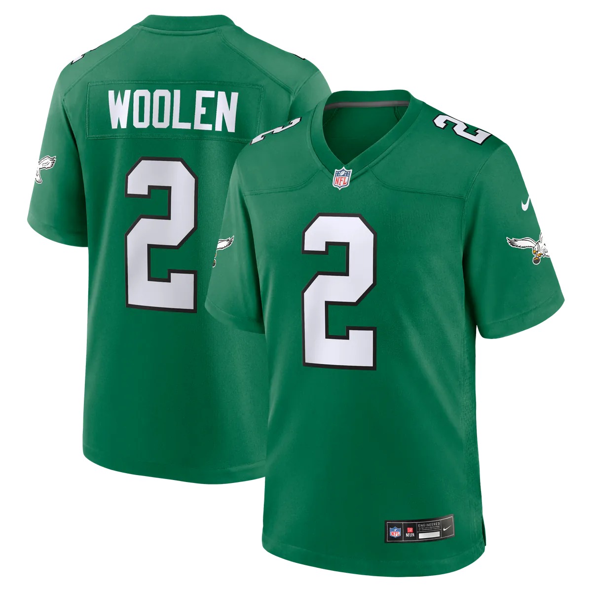 Hunk Wear - Tariq Woolen Philadelphia Eagles Nike Alternate Game Jersey - Kelly Green