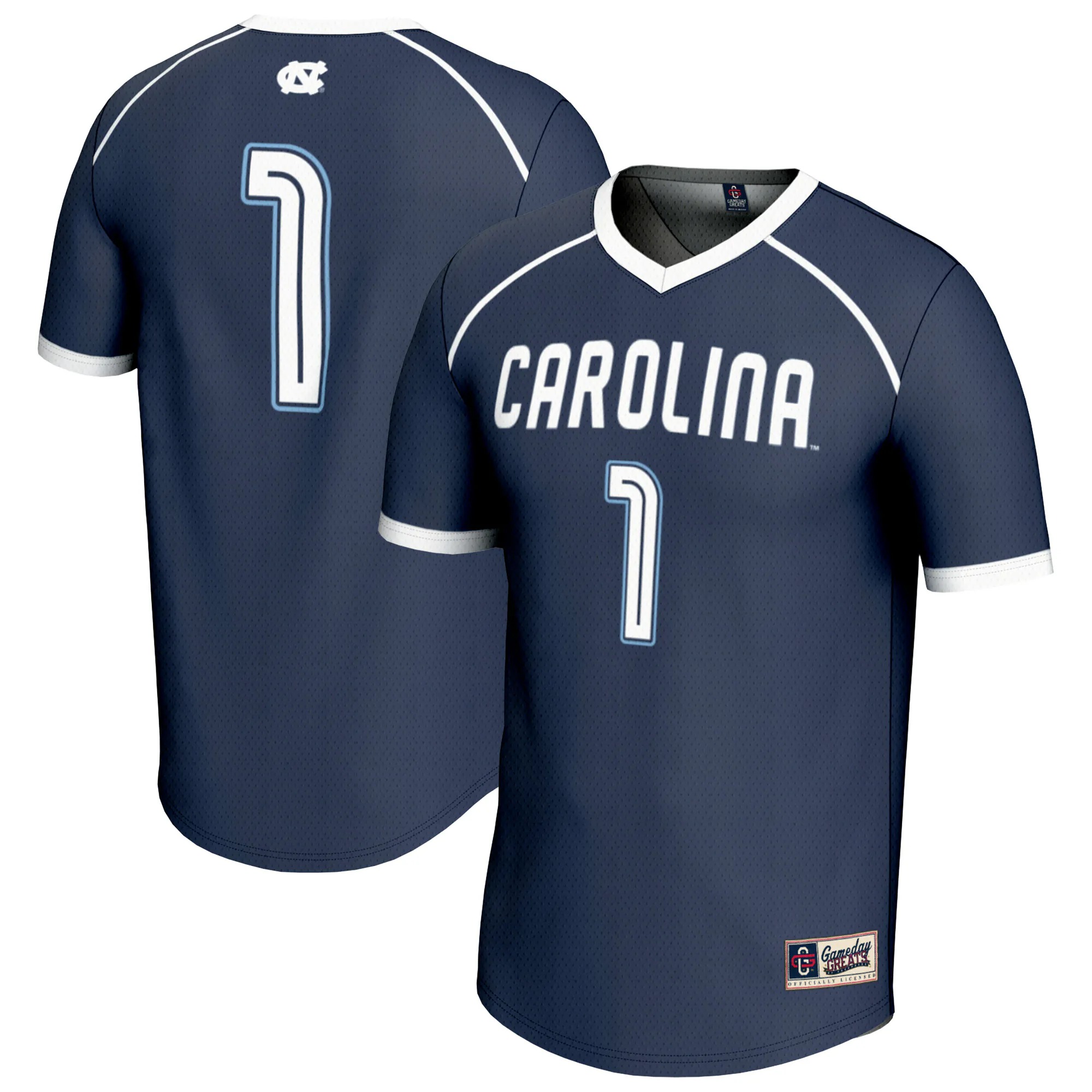 Hunk Wear - #1 North Carolina Tar Heels GameDay Greats Unisex Lightweight Women's Lacrosse Fashion Jersey - Navy