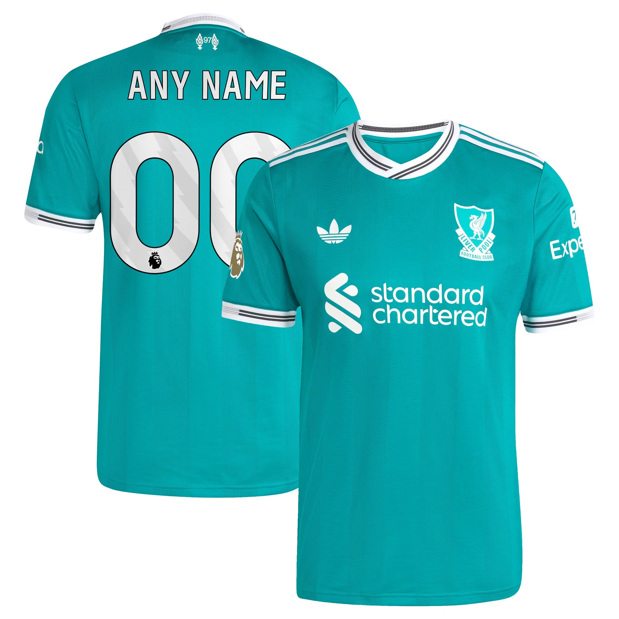 Hunk Wear - Liverpool adidas 2025_26 Third Authentic Custom Jersey - Green