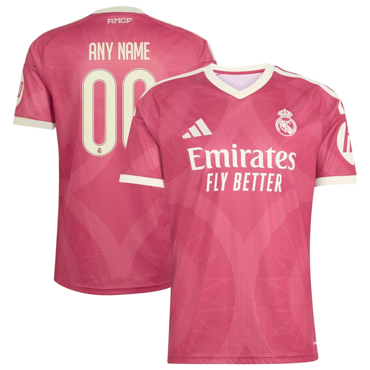 Hunk Wear - Real Madrid adidas 2026_27 Third Replica Custom Jersey - Pink