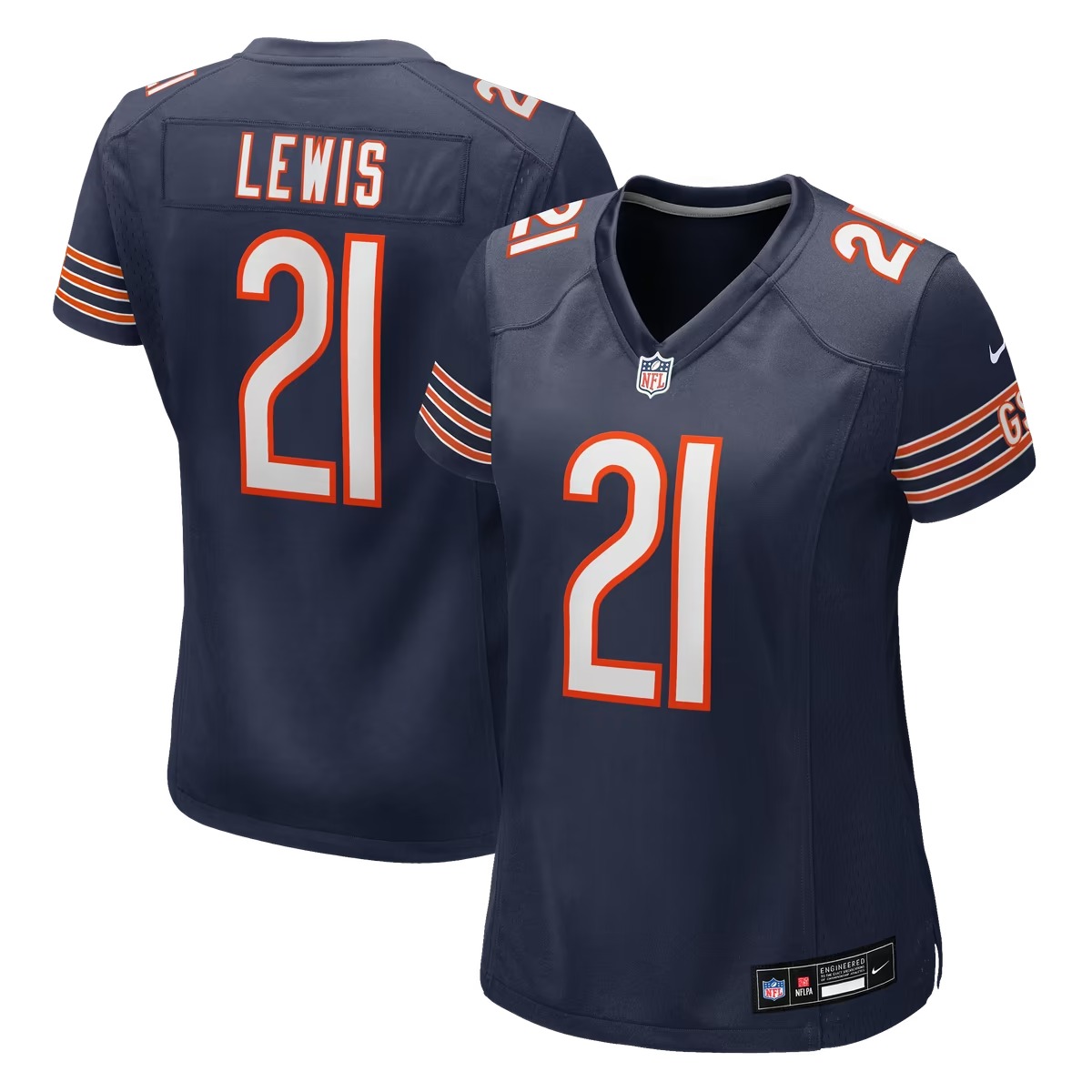 Hunk Wear - Cameron Lewis Chicago Bears Nike Women's Team Game Jersey - Navy