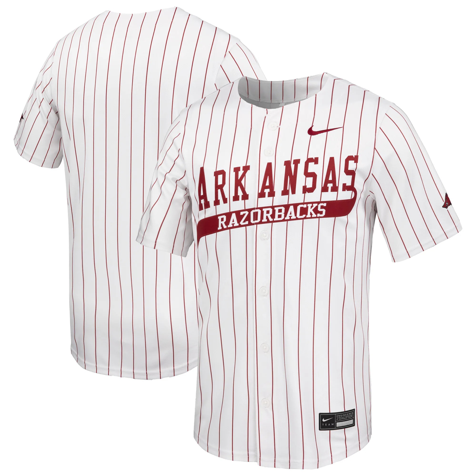 Hunk Wear - Arkansas Razorbacks Nike Limited Baseball Jersey - White