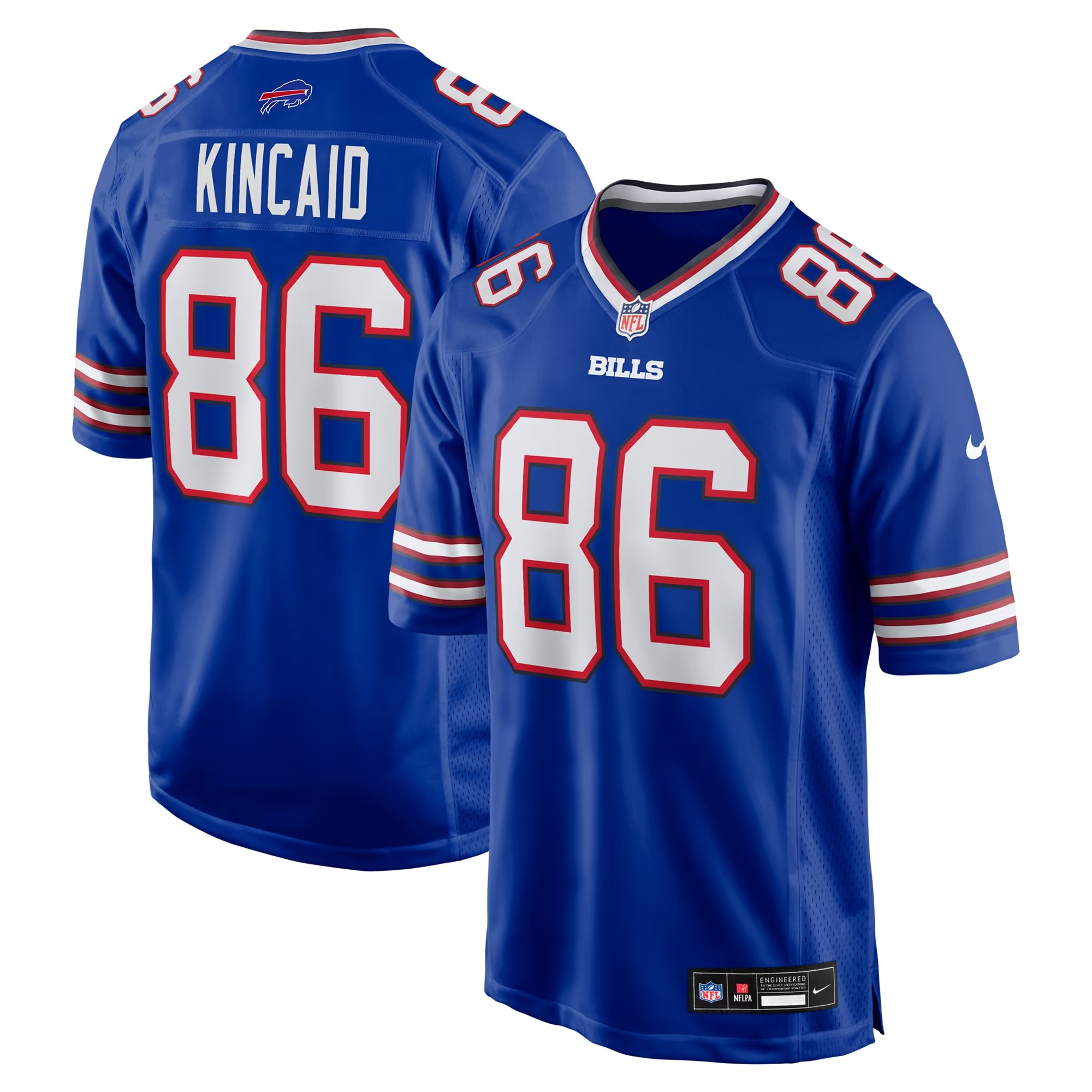 Hunk Wear - Dalton Kincaid Buffalo Bills Nike Game Jersey - Royal