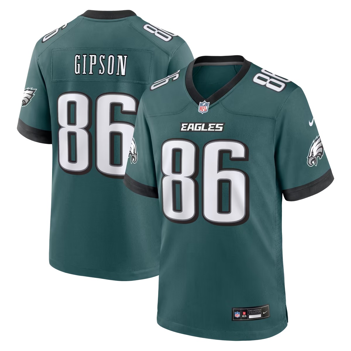 Hunk Wear - Xavier Gipson Philadelphia Eagles Nike Team Game Jersey - Midnight Green