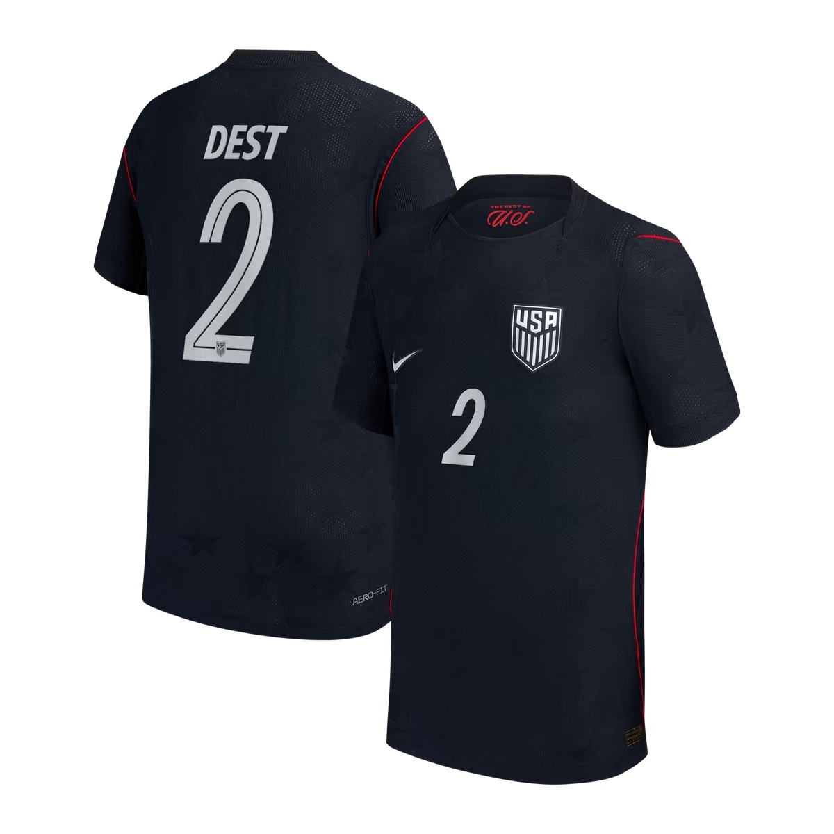 Hunk Wear - Sergiño Dest USMNT Nike Youth 2026_27 Away Stadium Replica Jersey - Blue