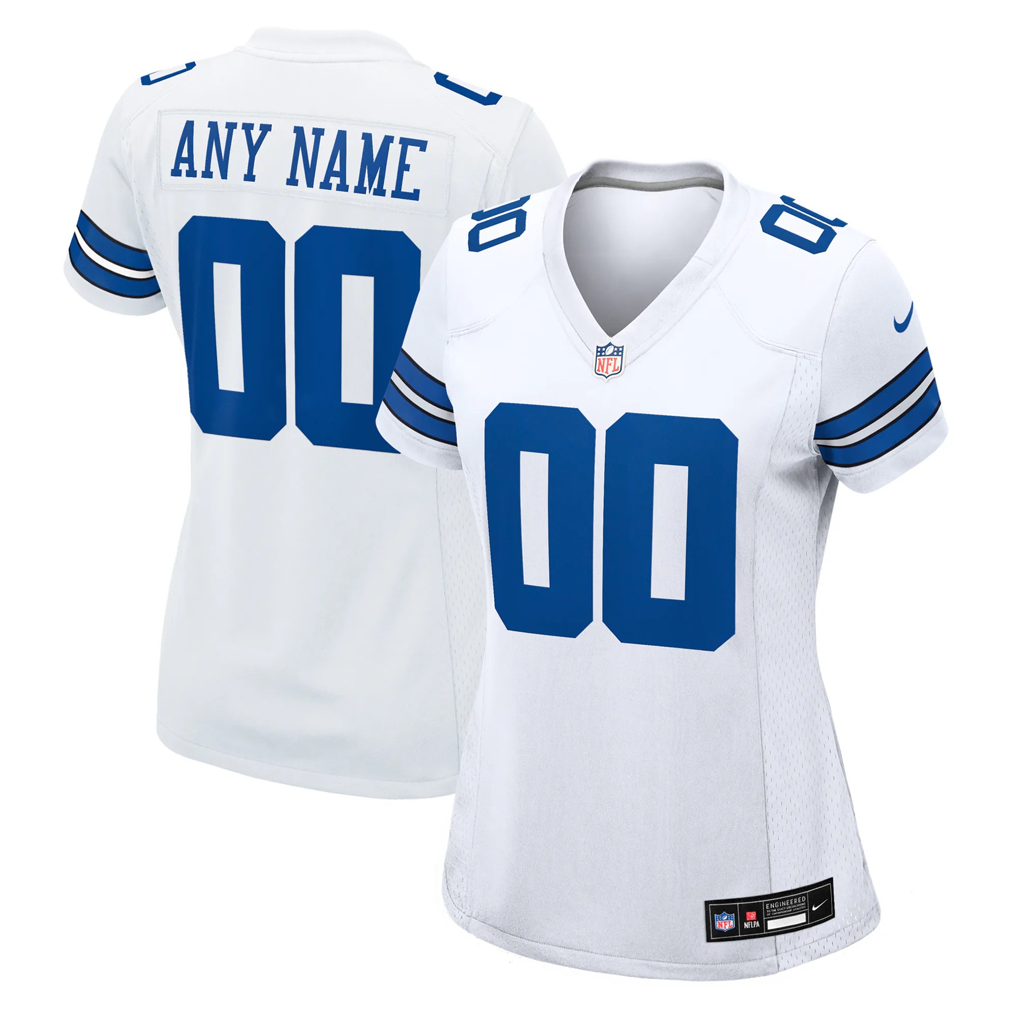 Hunk Wear - Dallas Cowboys Nike Women's Custom Game Jersey - White