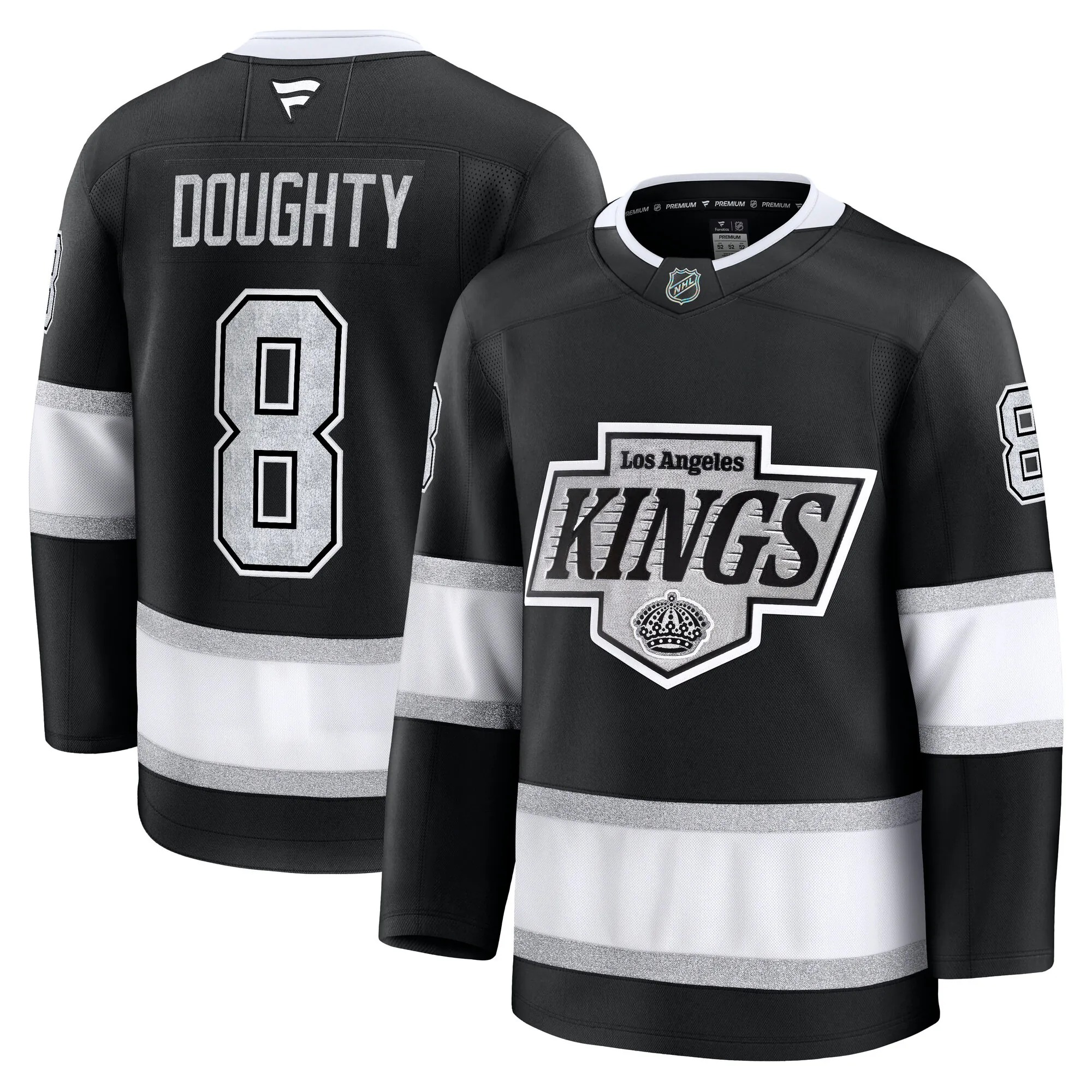 Hunk Wear - Drew Doughty Los Angeles Kings Fanatics Home Premium Jersey - Black