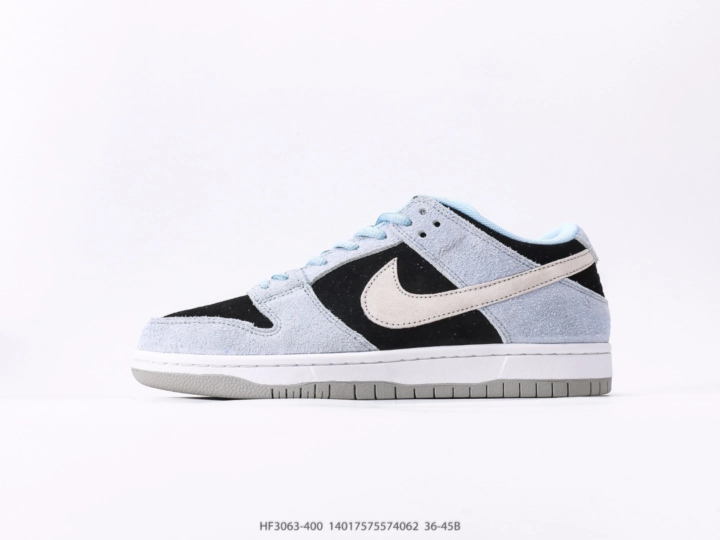Nike SB Dunk Low Light Blue Suede Sneakers HF3063-400