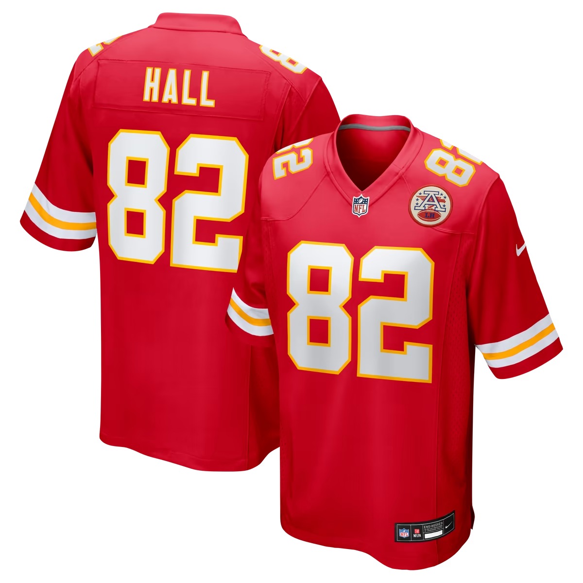 Hunk Wear - Dante Hall Kansas City Chiefs Nike Retired Player Game Jersey - Red