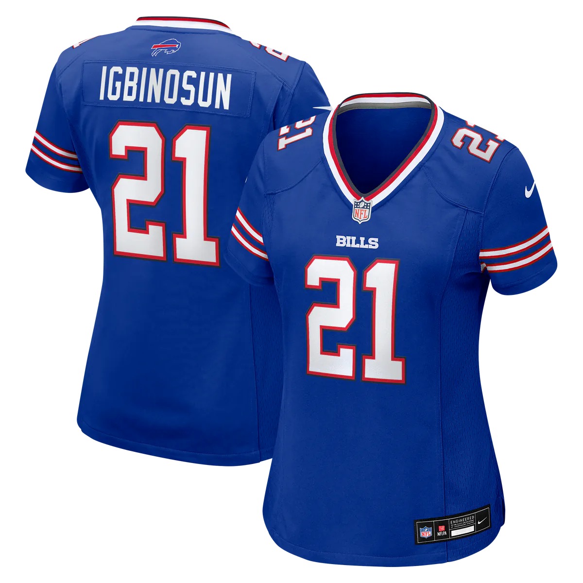 Hunk Wear - Davison Igbinosun Buffalo Bills Nike Women's Team Game Jersey - Royal