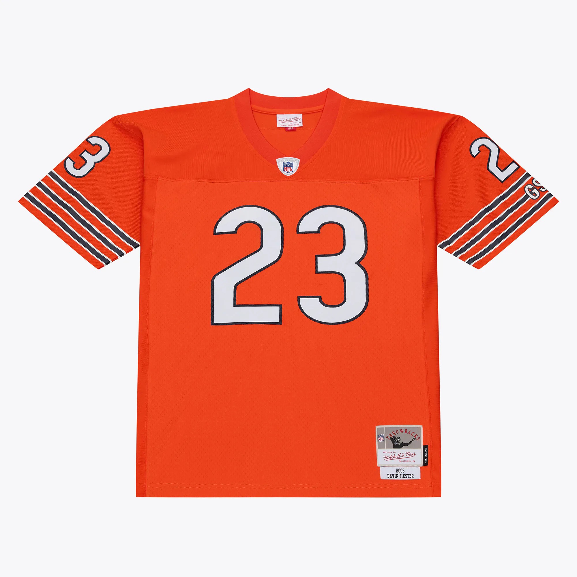 Hunk Wear - Devin Hester Chicago Bears Mitchell & Ness 2006 Legacy Replica Player Jersey - Dark Orange